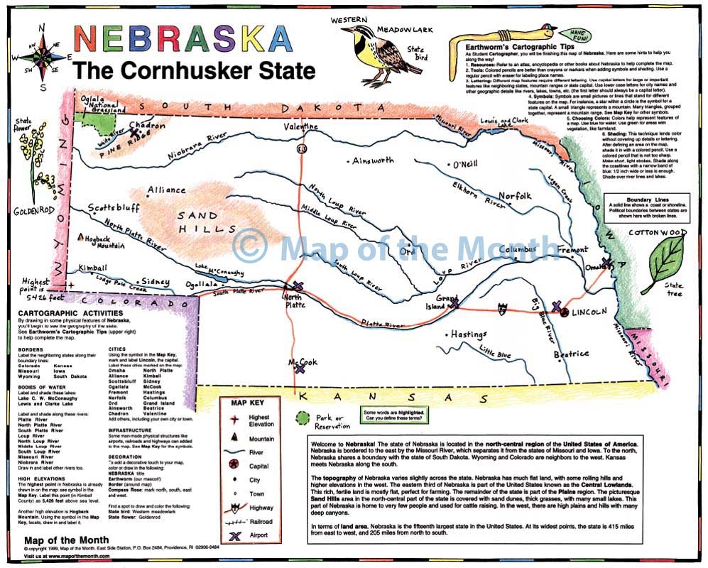 Nebraska Map