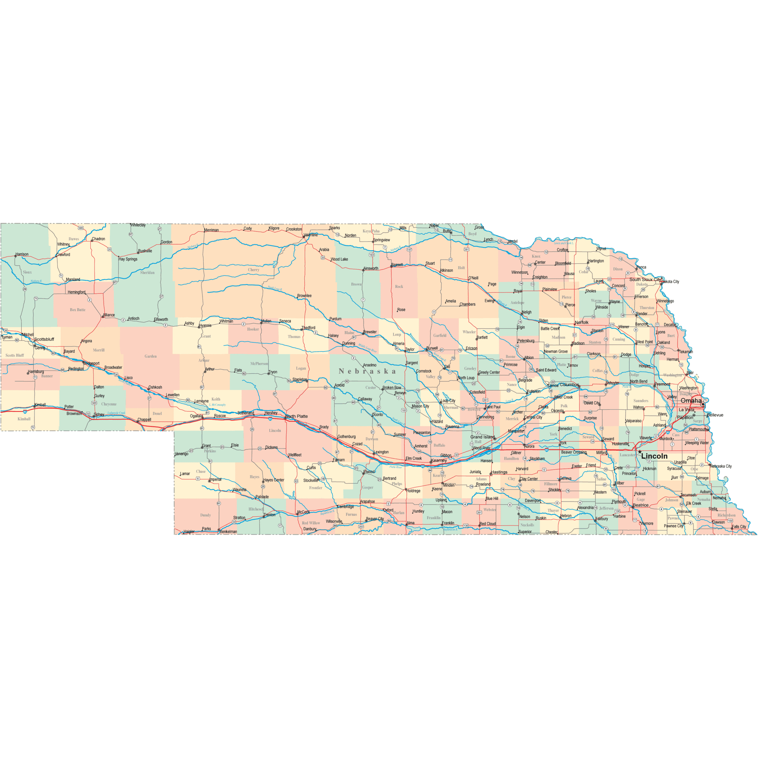 Printable Us Highway Map
