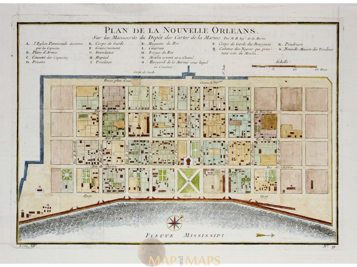 Map Of New Orleans French Quarter Printable