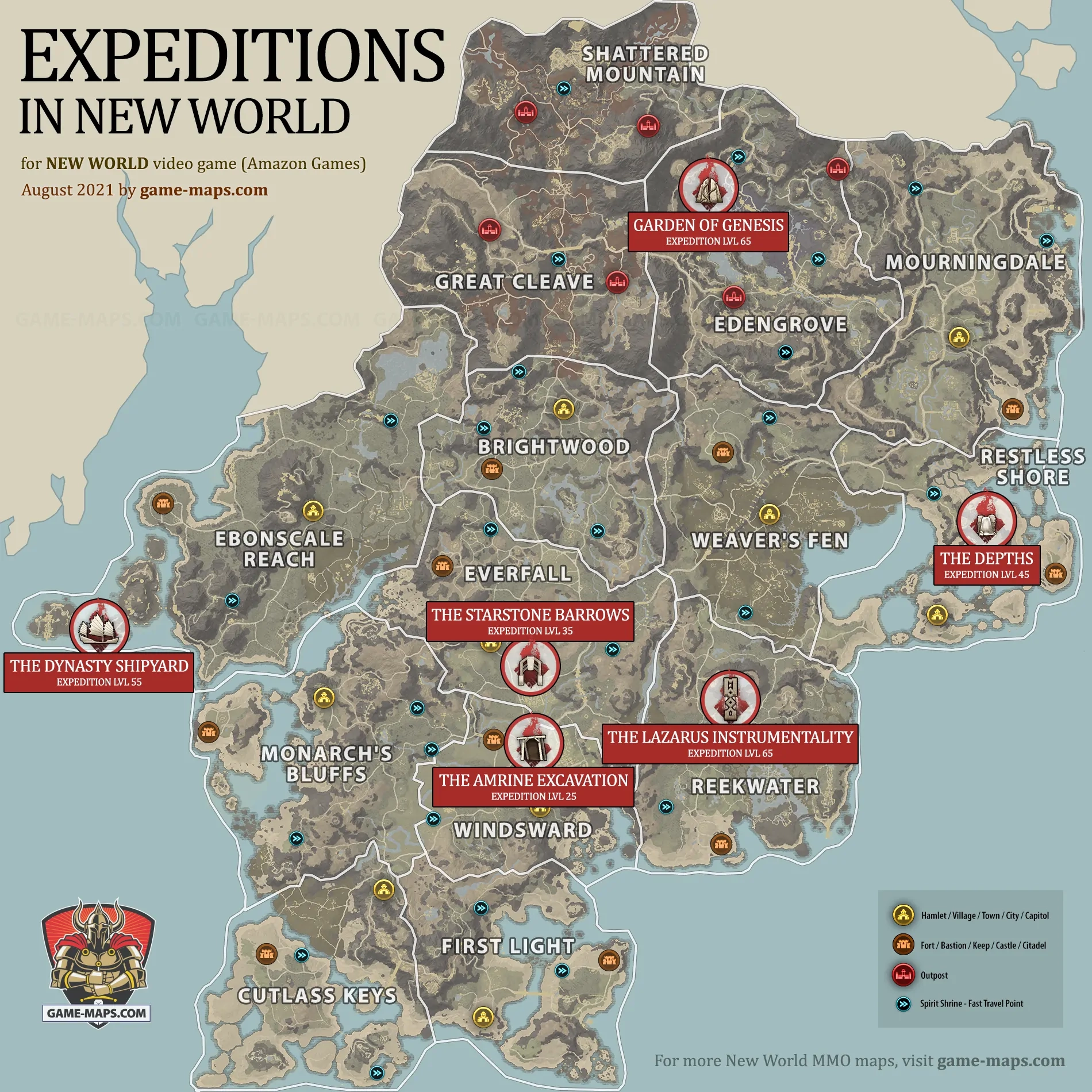 New World Maps New World MMO