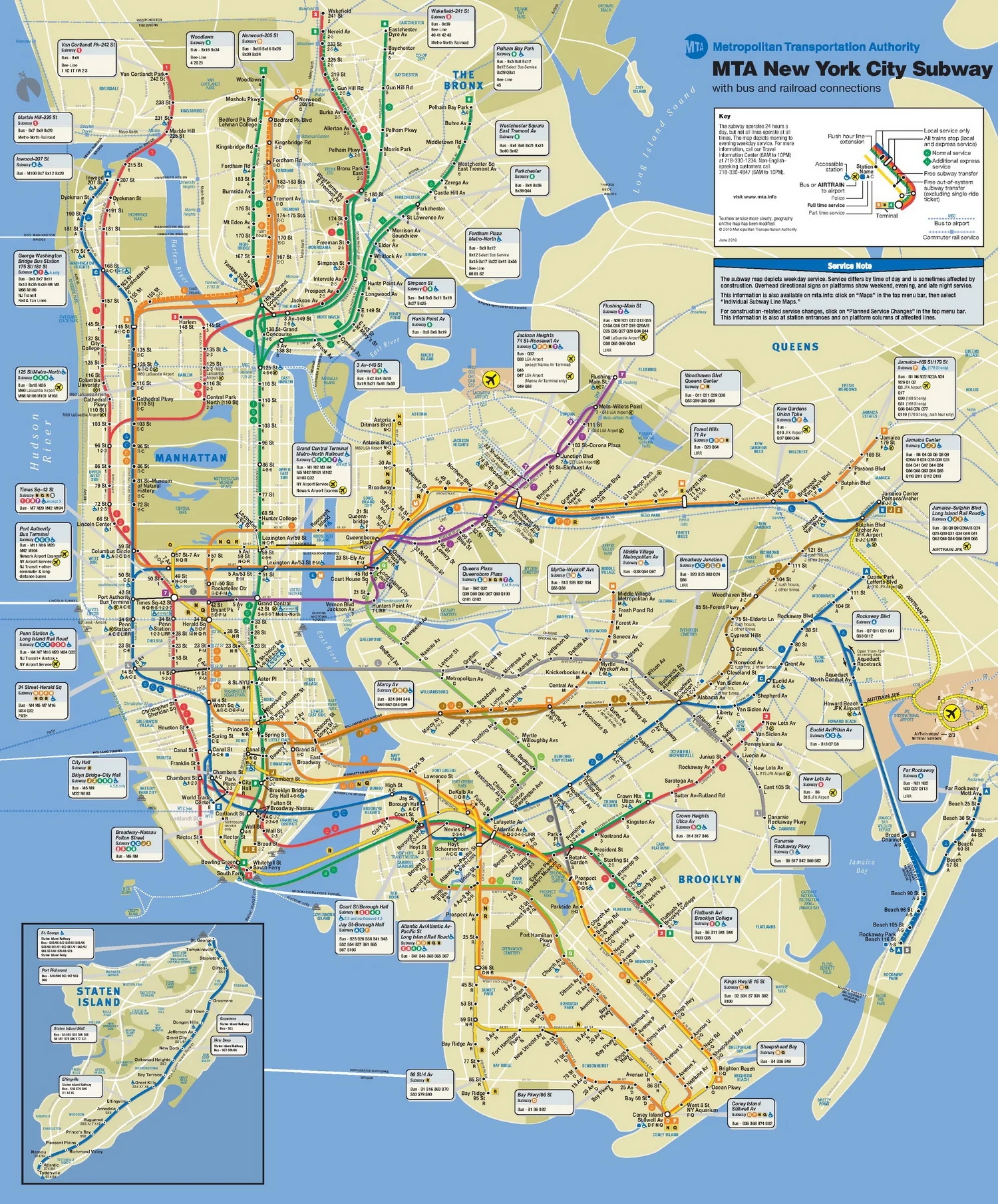 New York City Subway Map Go NYC Tourism Guide
