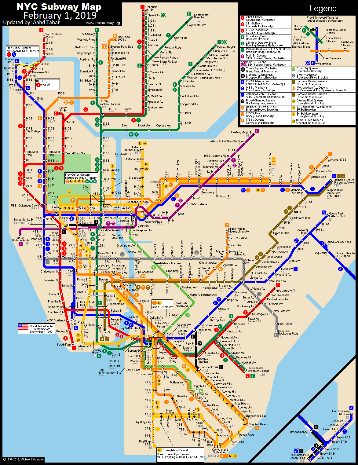 Printable New York City Subway Map