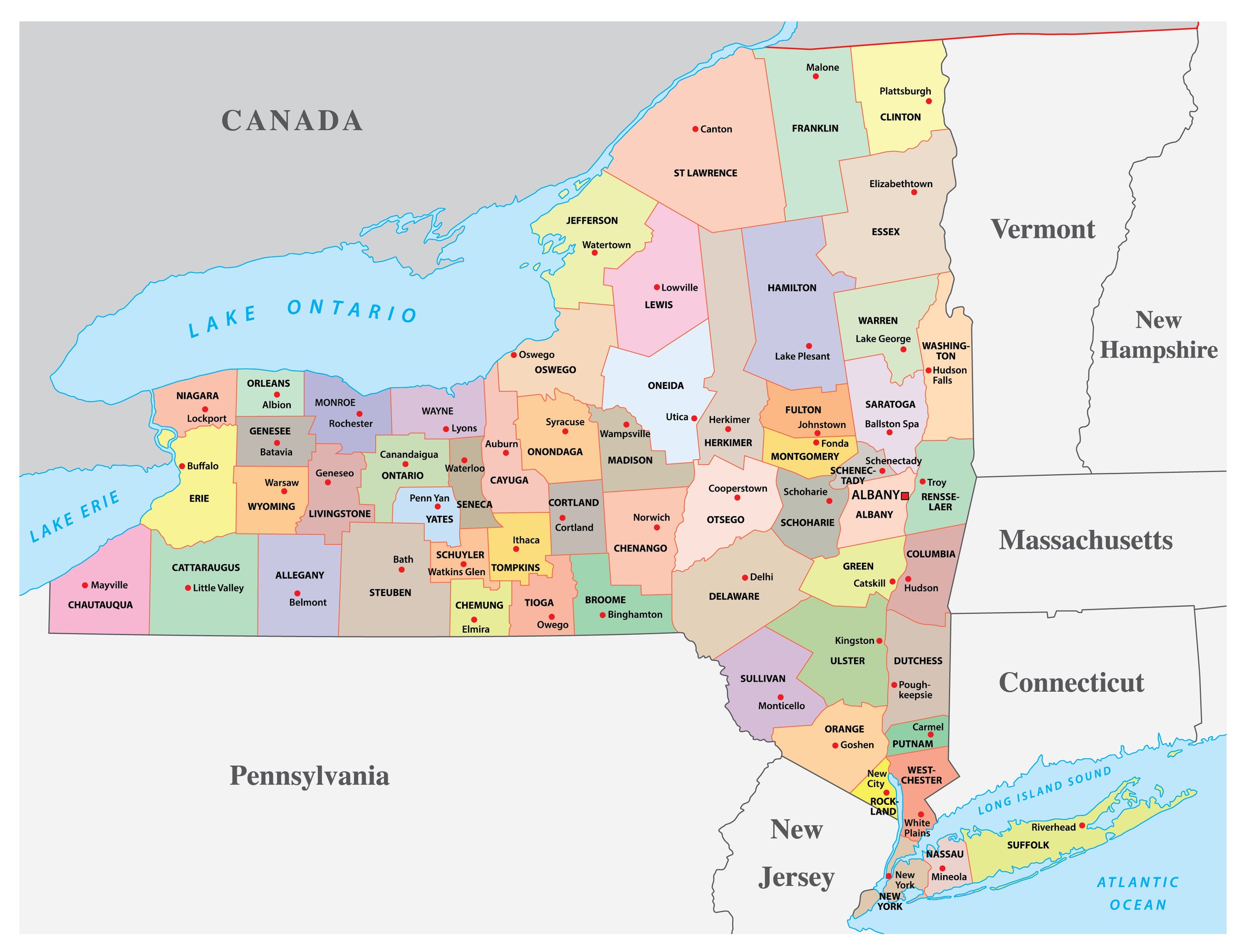 New York Maps U0026 Facts World Atlas