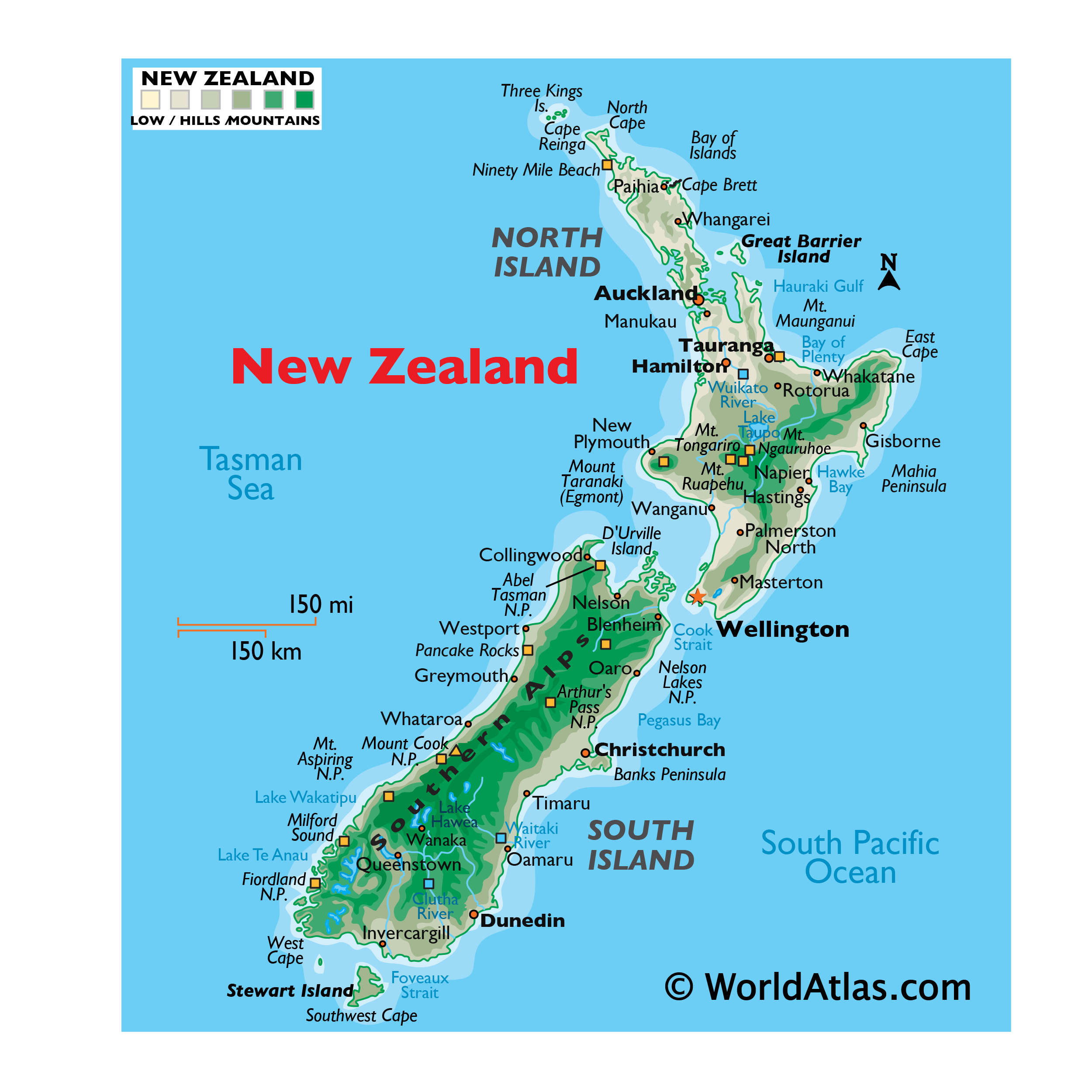 New Zealand Maps U0026 Facts World Atlas