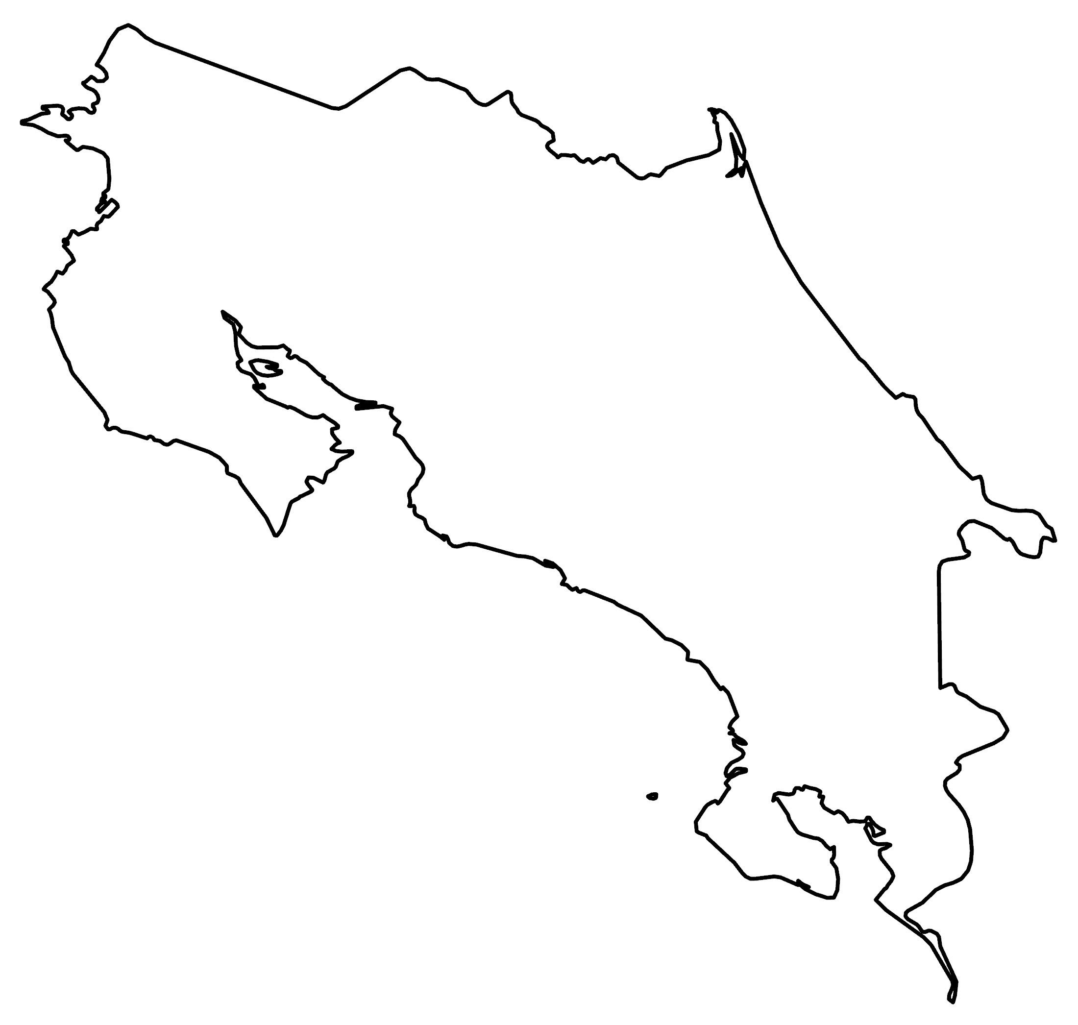 North America Blank Map And Country Outlines GIS Geography