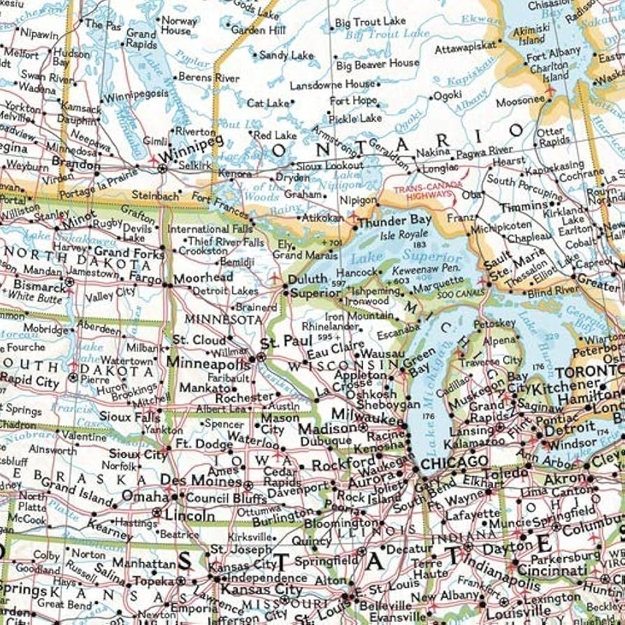 North America Classic Tubed Wall Maps Continents Political Map National Geographic Reference Map National Geographic Maps Amazon de Books