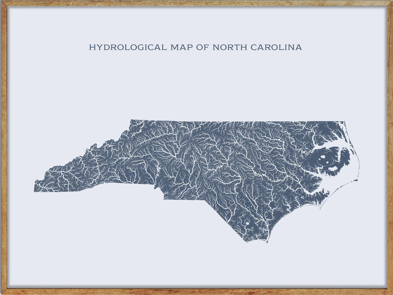 North Carolina Lakes And Rivers Map Old North State Waters