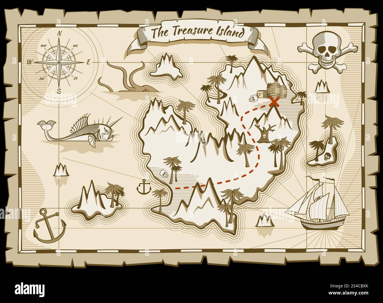 Printable Pirate Map