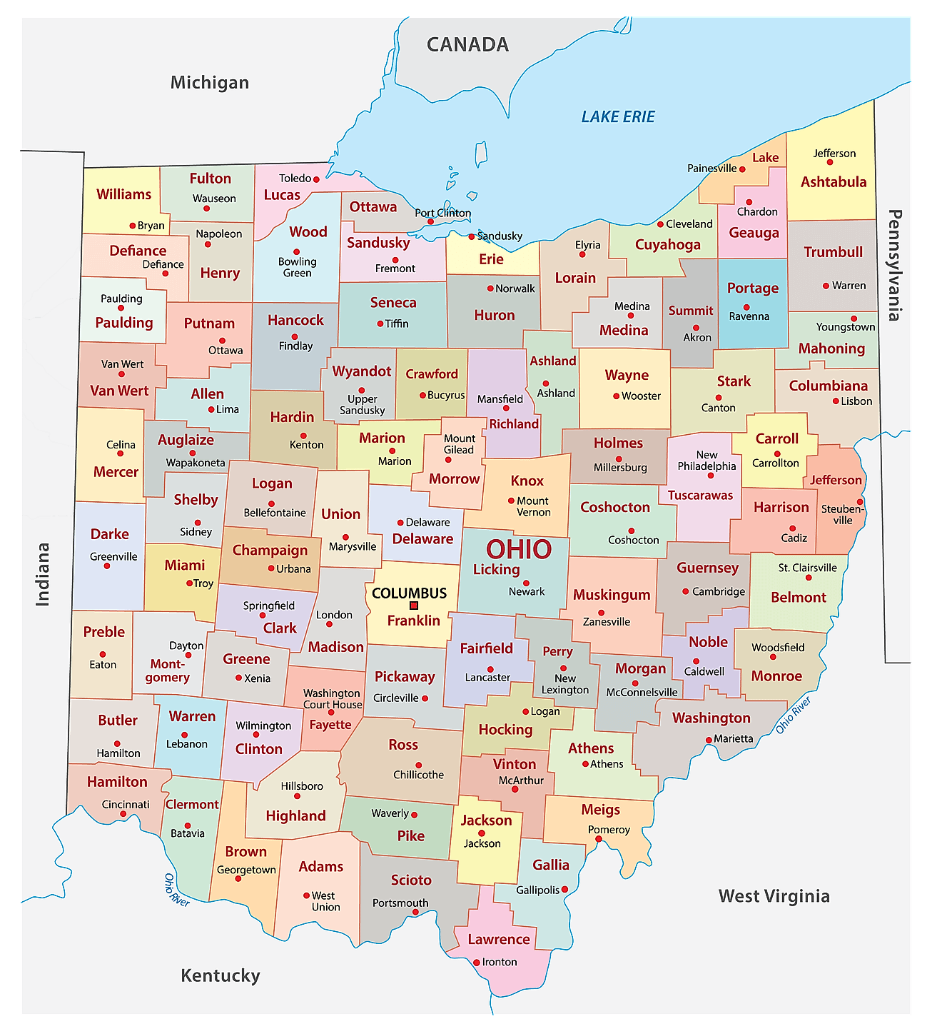 Ohio Maps U0026 Facts World Atlas
