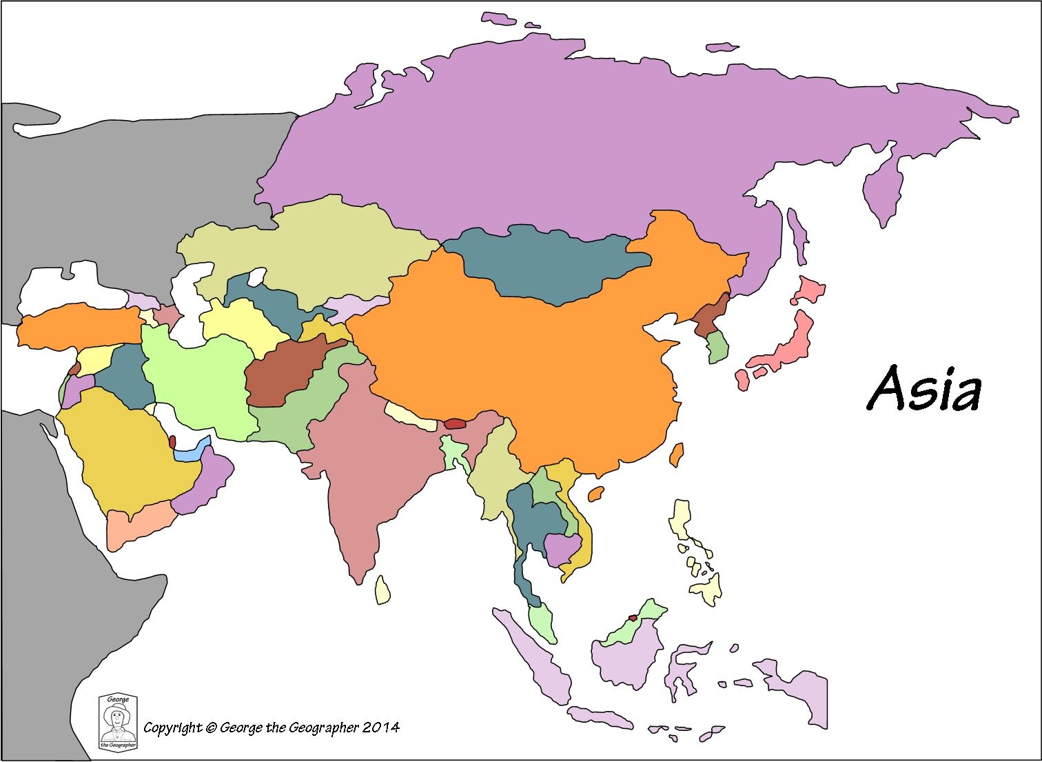 Outline Of World Map Printable