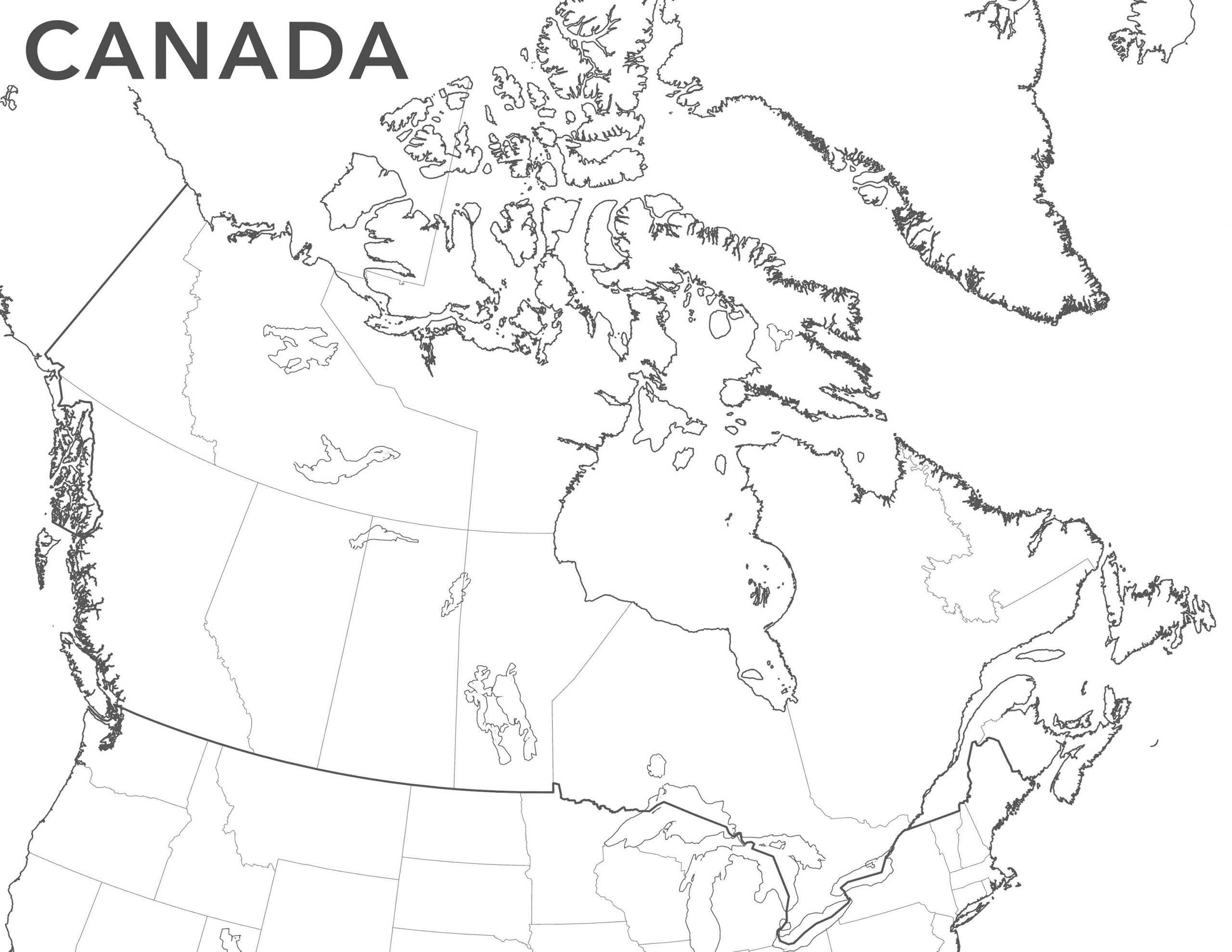 Map Of United States Outline Printable