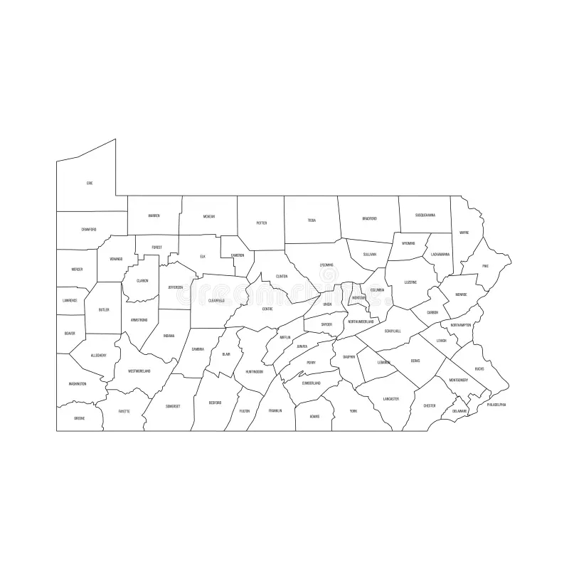 Pennsylvania Counties Map Stock Illustrations 769 Pennsylvania Counties Map Stock Illustrations Vectors U0026 Clipart Dreamstime