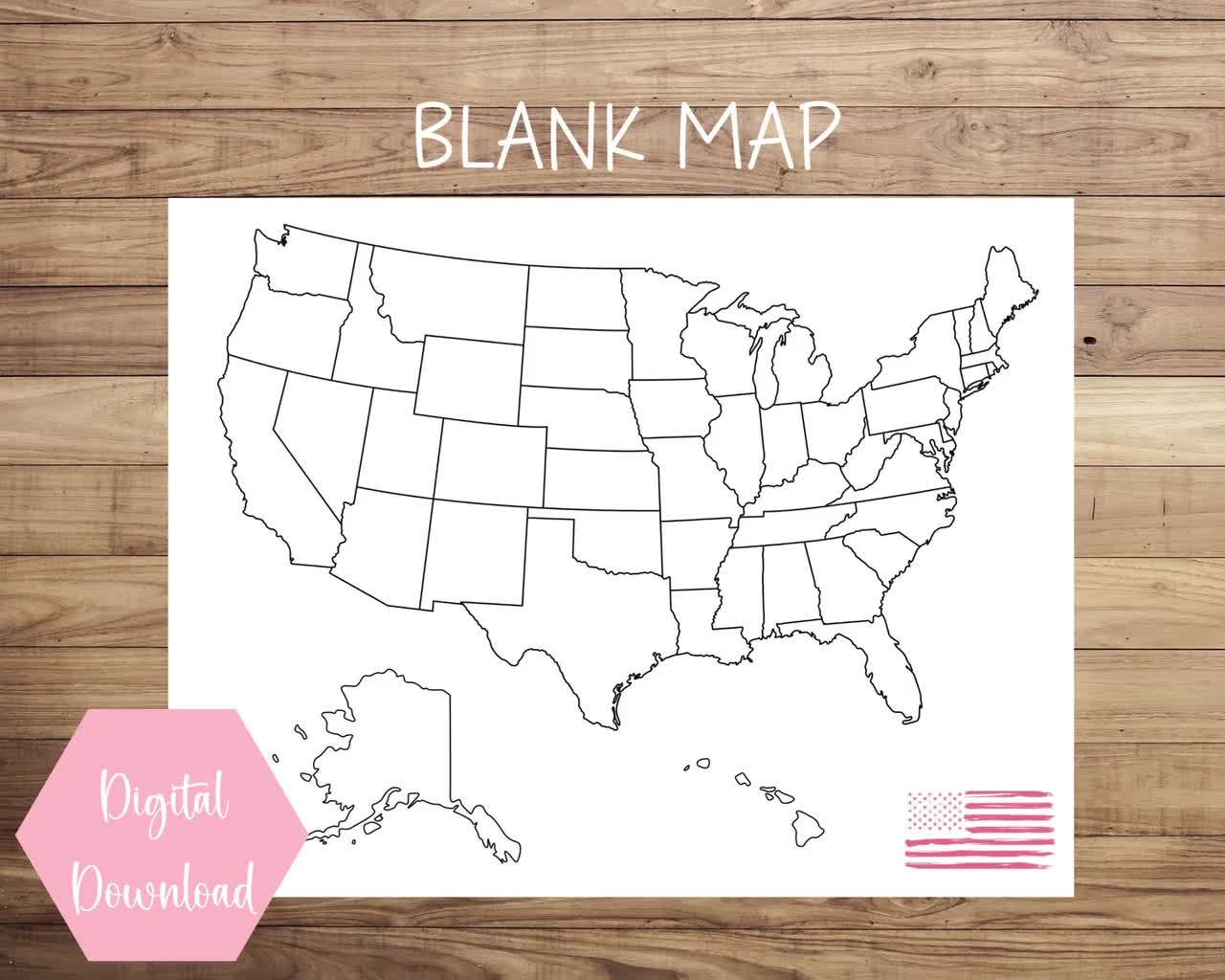Printable Map Of The Us