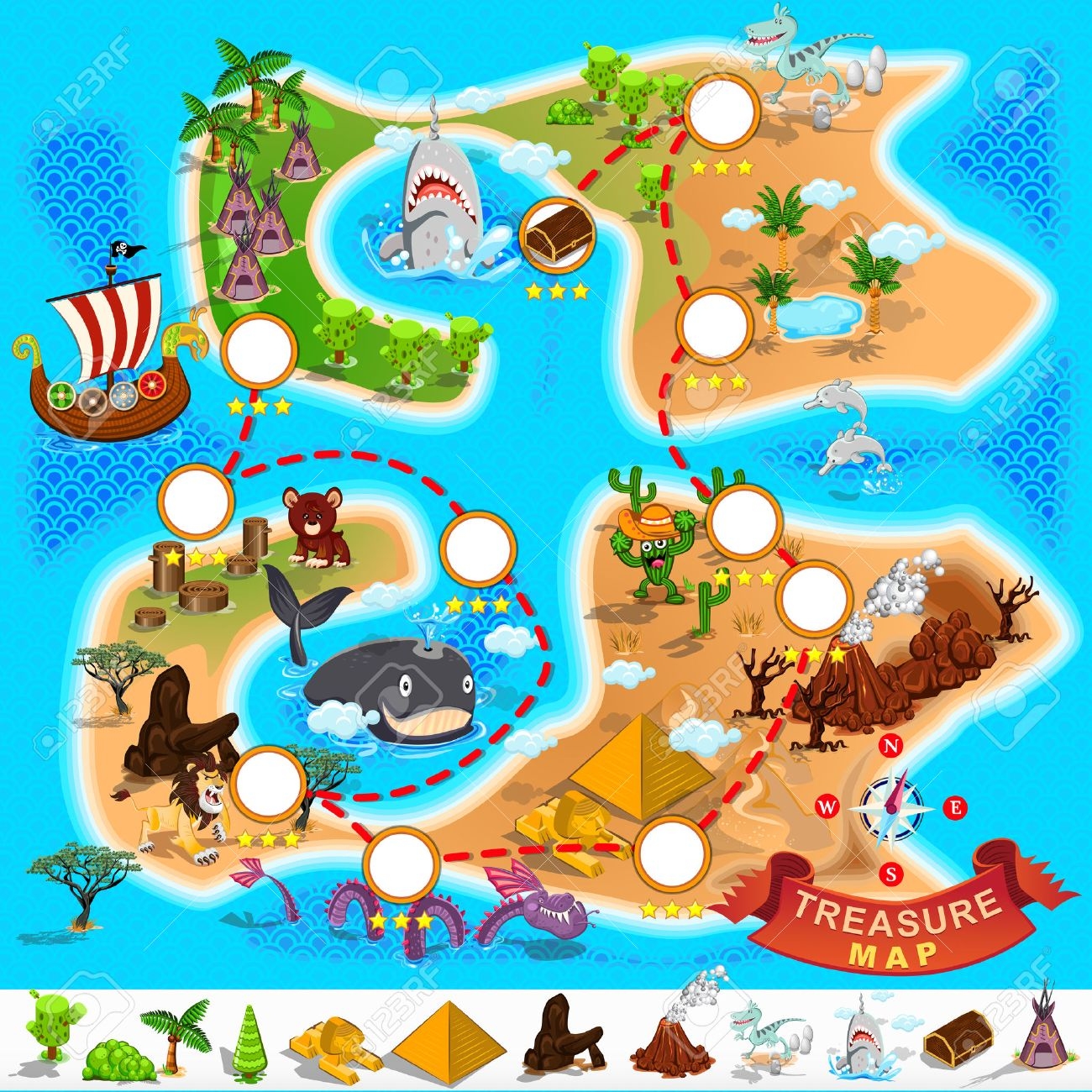 Pirate Treasure Map Royalty Free SVG Cliparts Vectors And Stock Illustration Image 24539409 