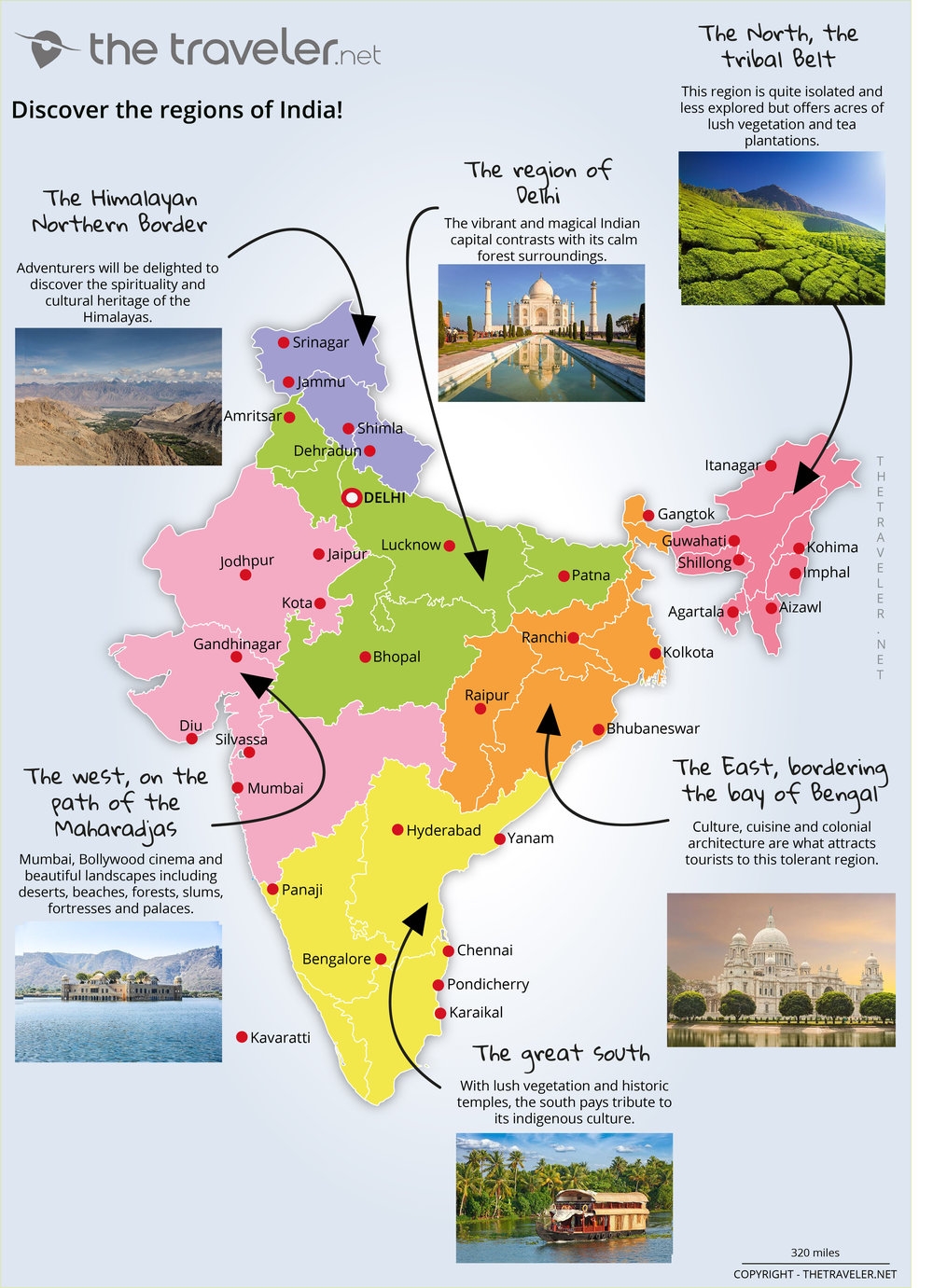 Printable Map Of India
