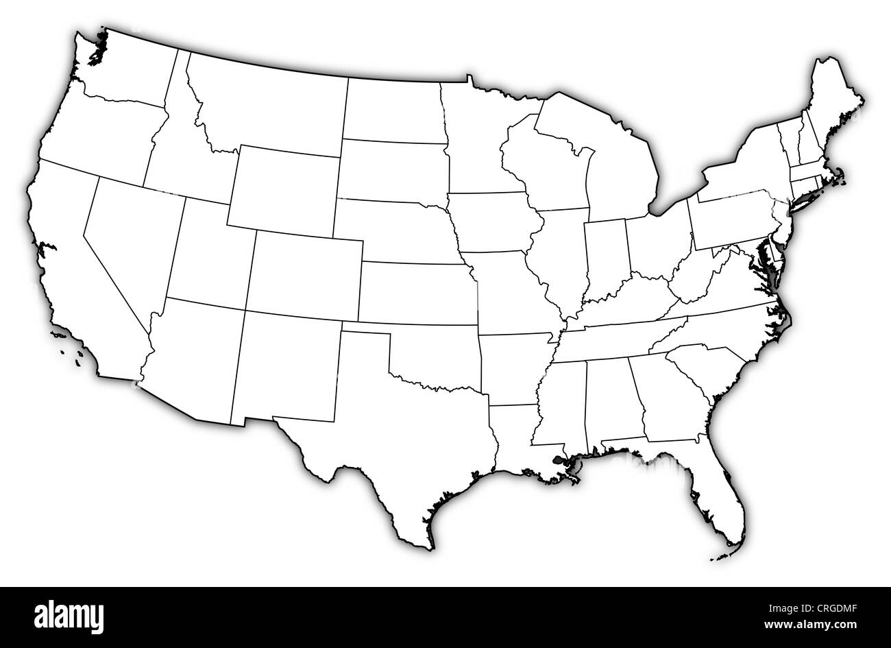 Big Printable Map Of The United States