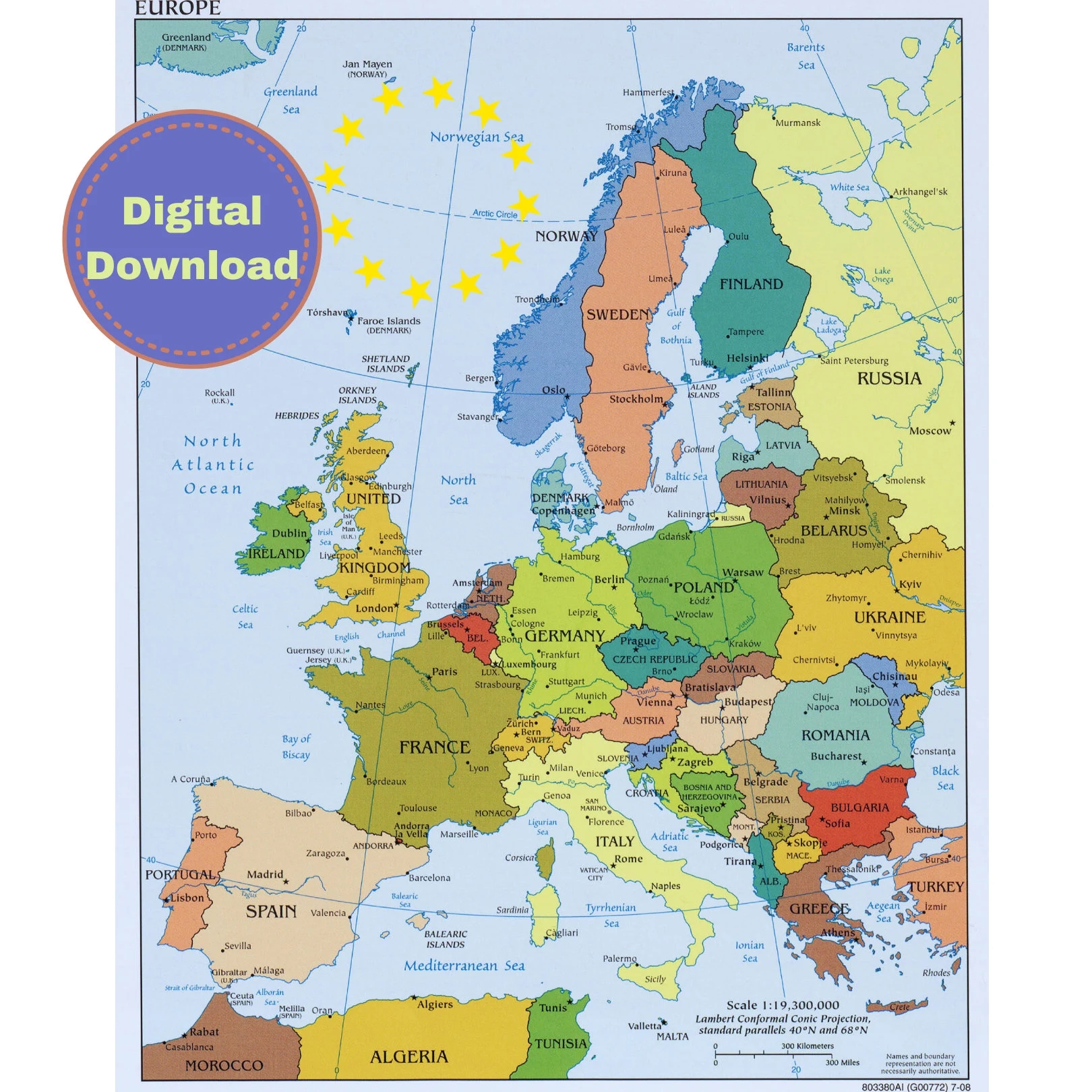 Printable Map Etsy de