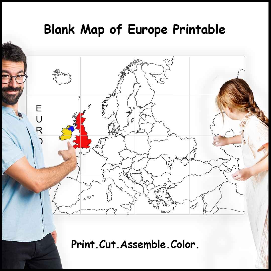 Printable Map Of Europe