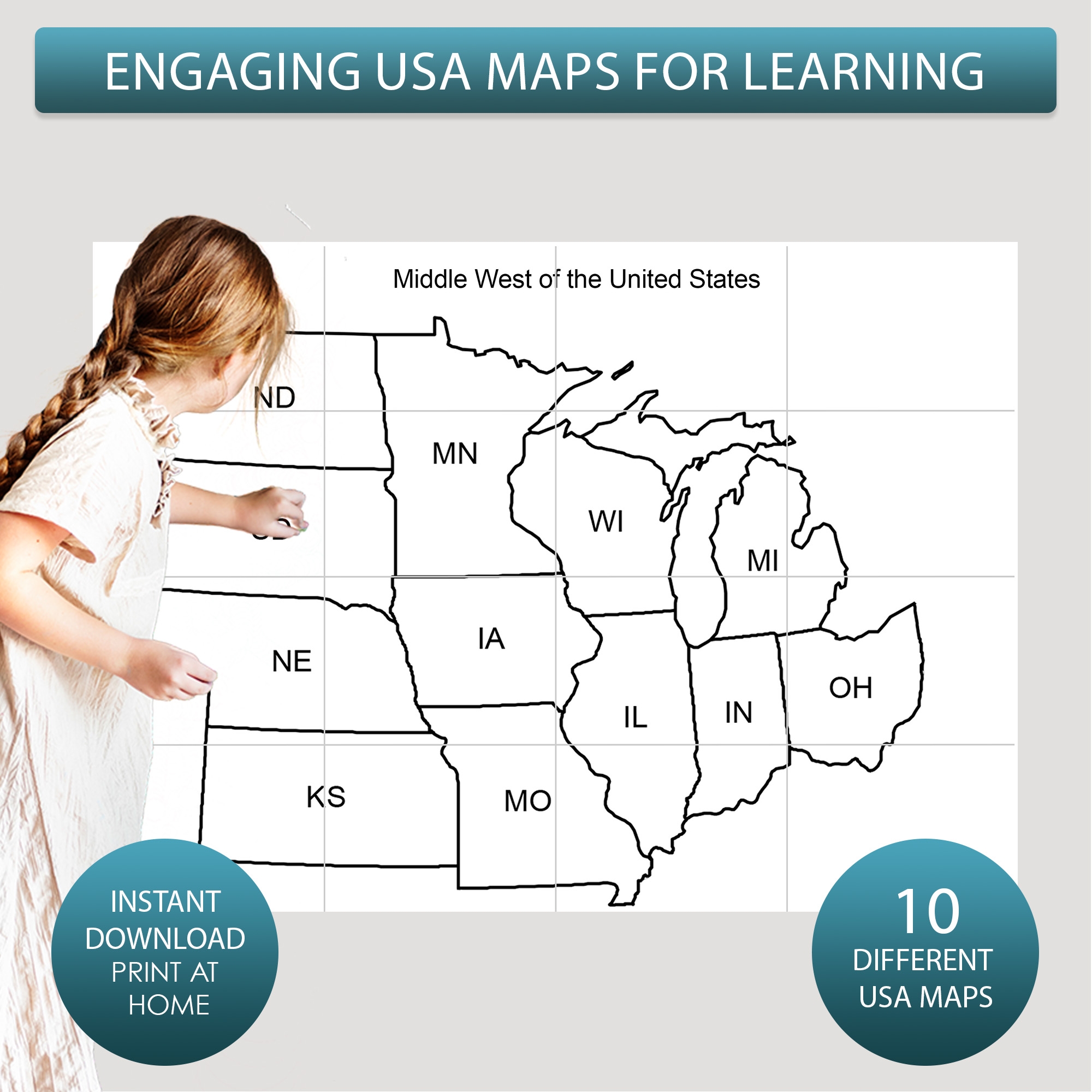 Free Map Of Usa Printable