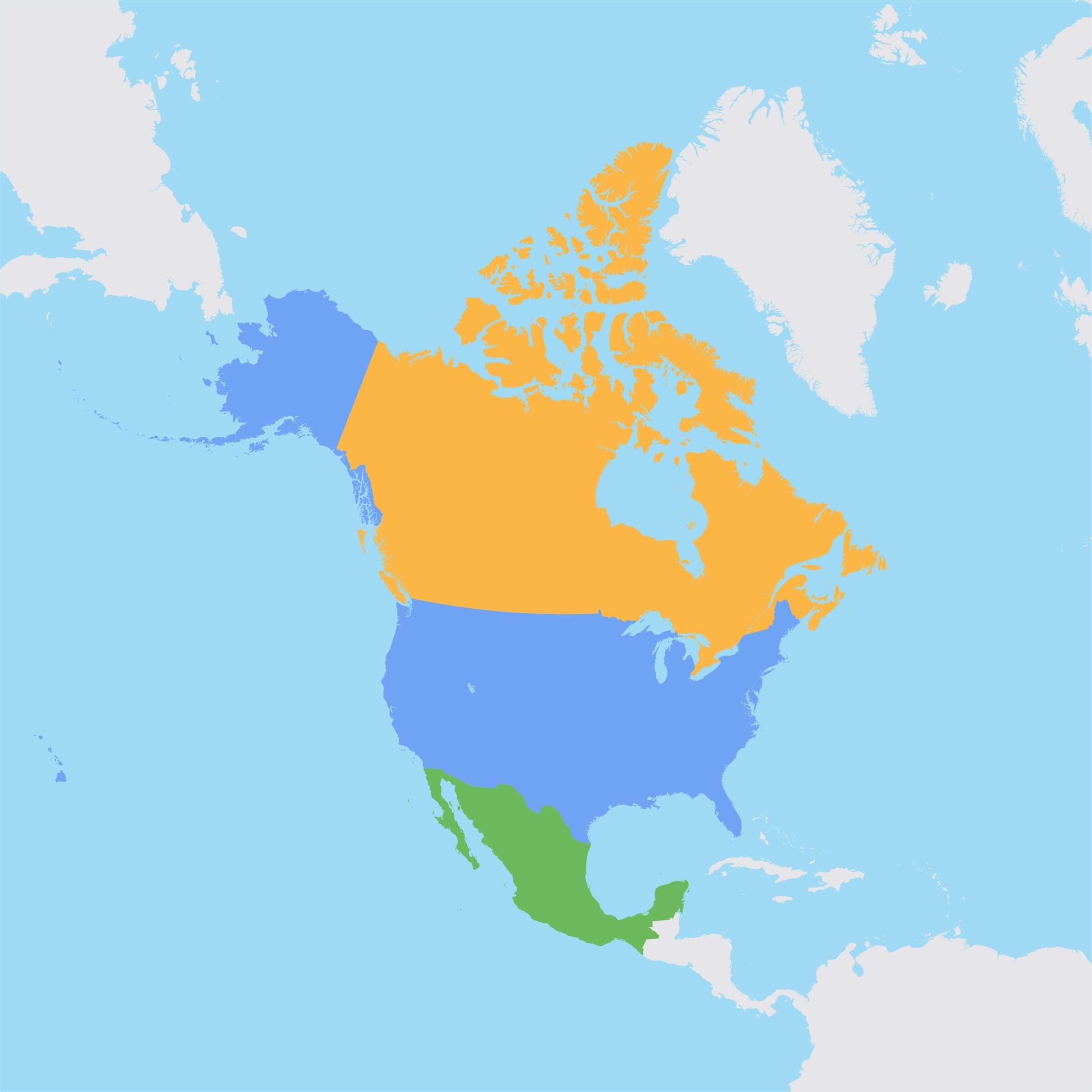  Printable North American Map Download FREE