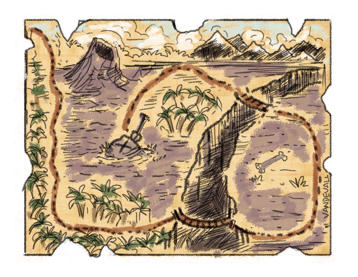Printable treasure map for kids 2 Tim s Printables