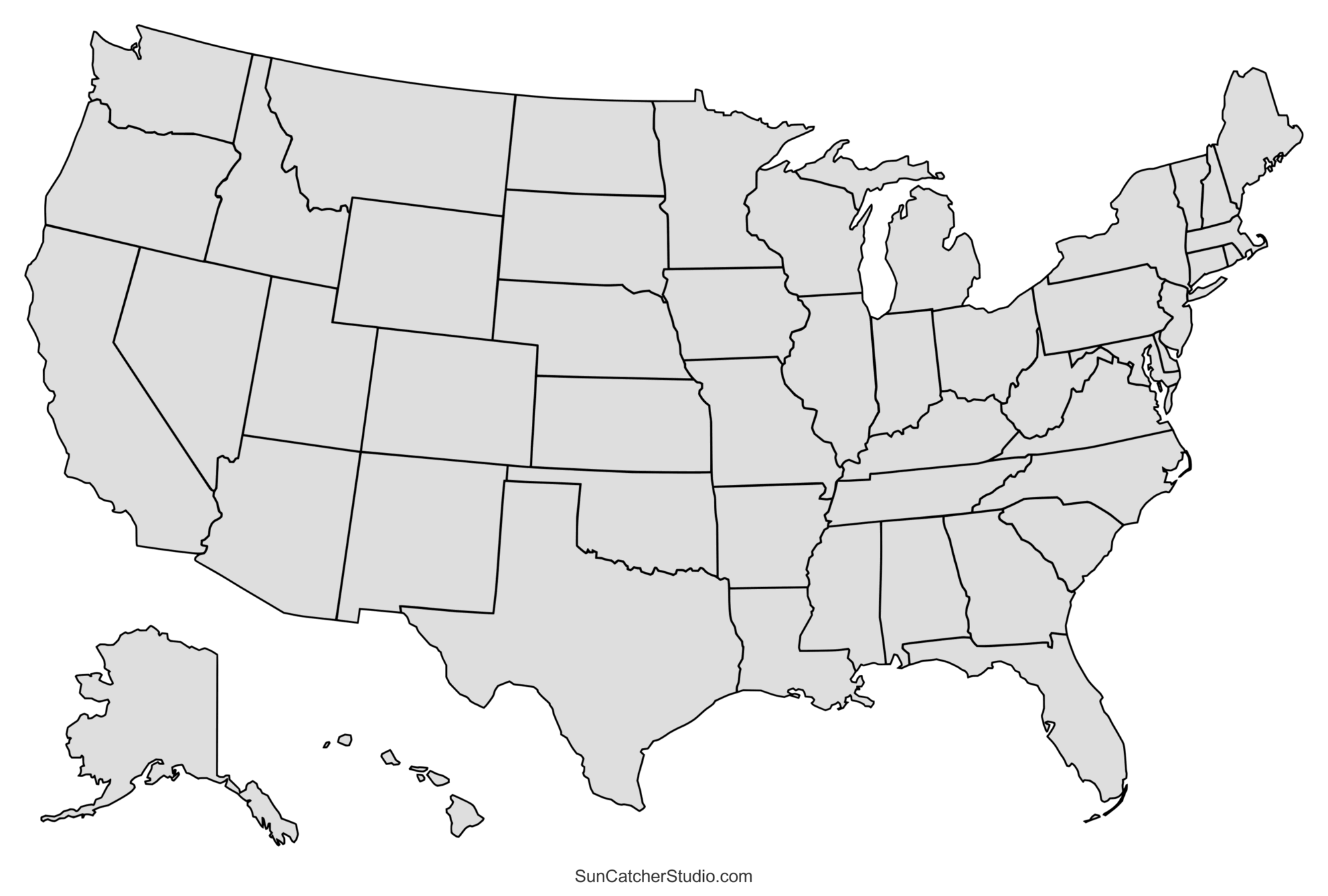Us State Capitals Map Printable