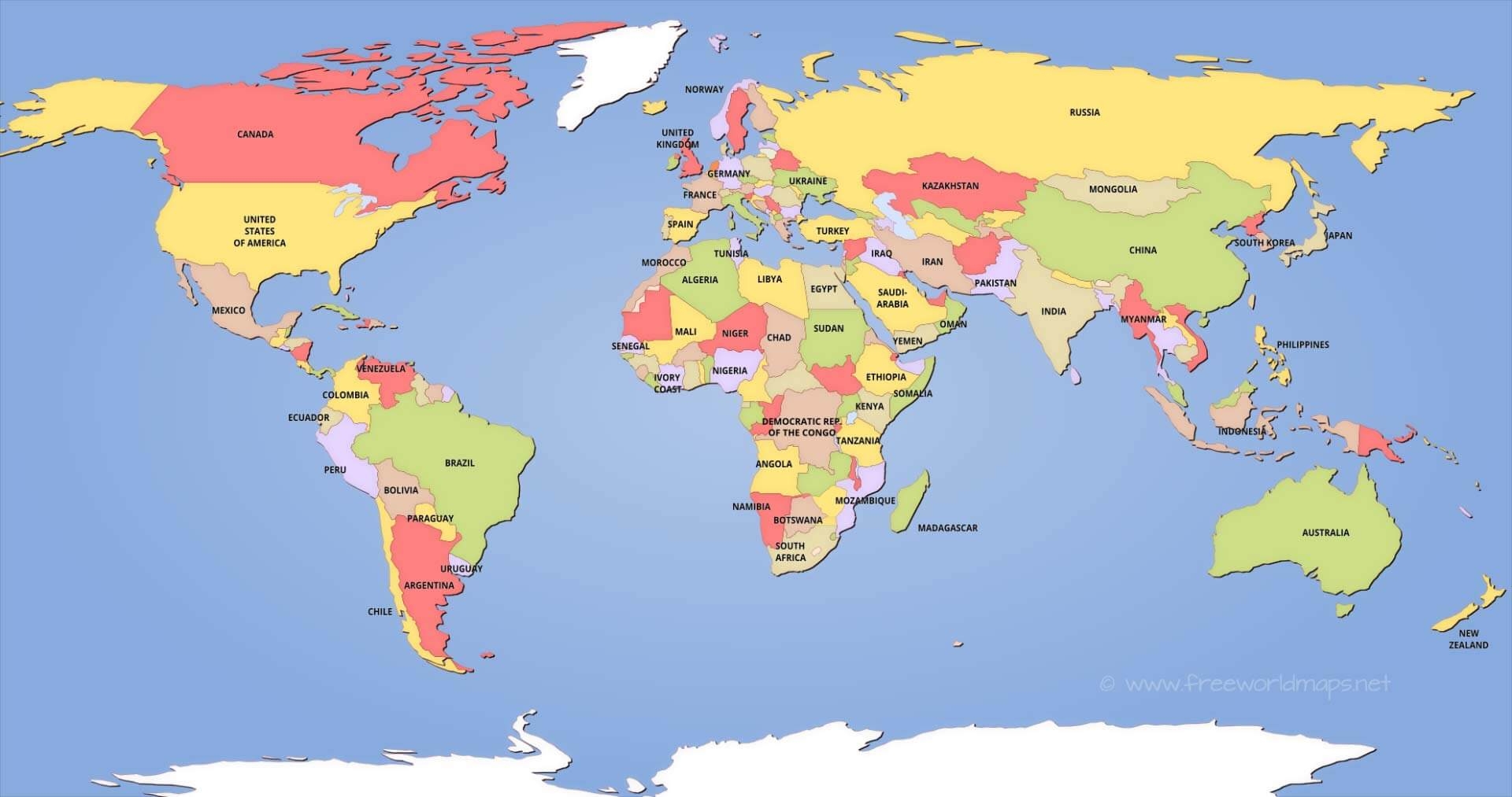 Maps Of World Printable
