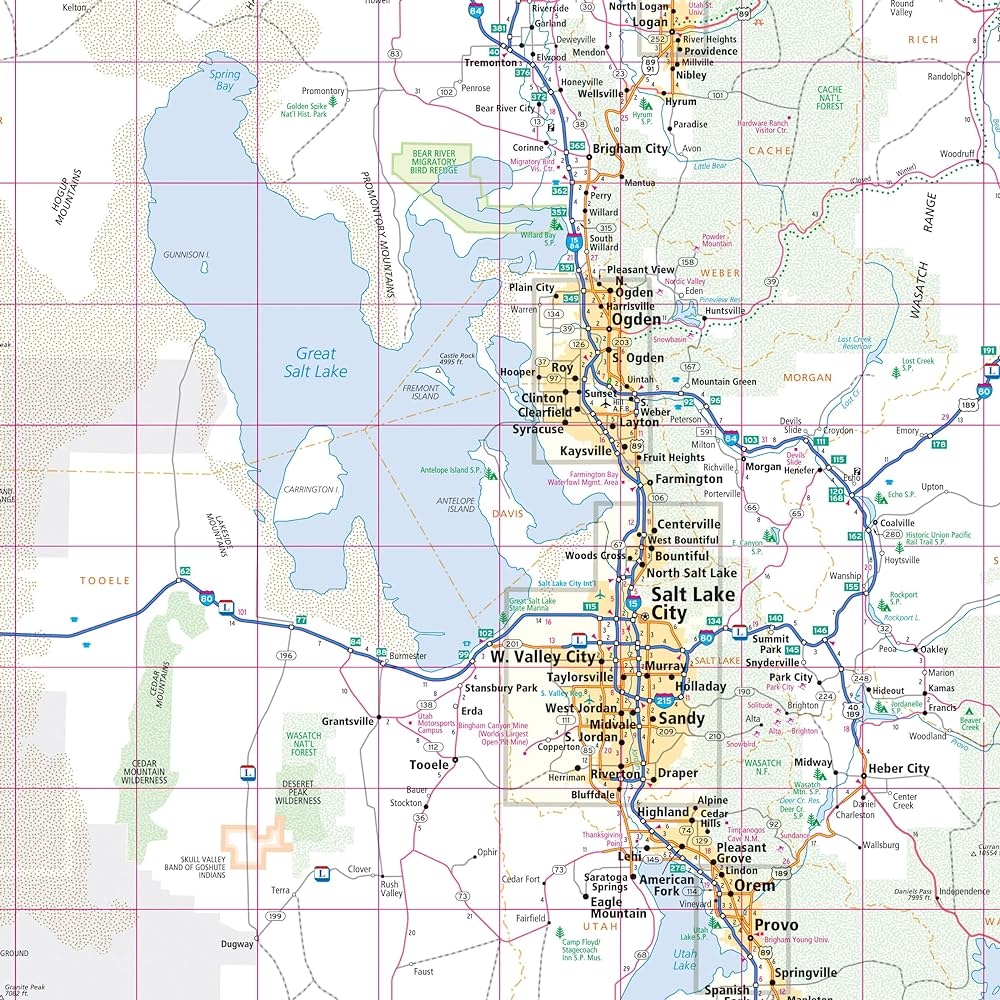 Rand McNally Utah Easy To Read Folding Travel Map The Map Shop
