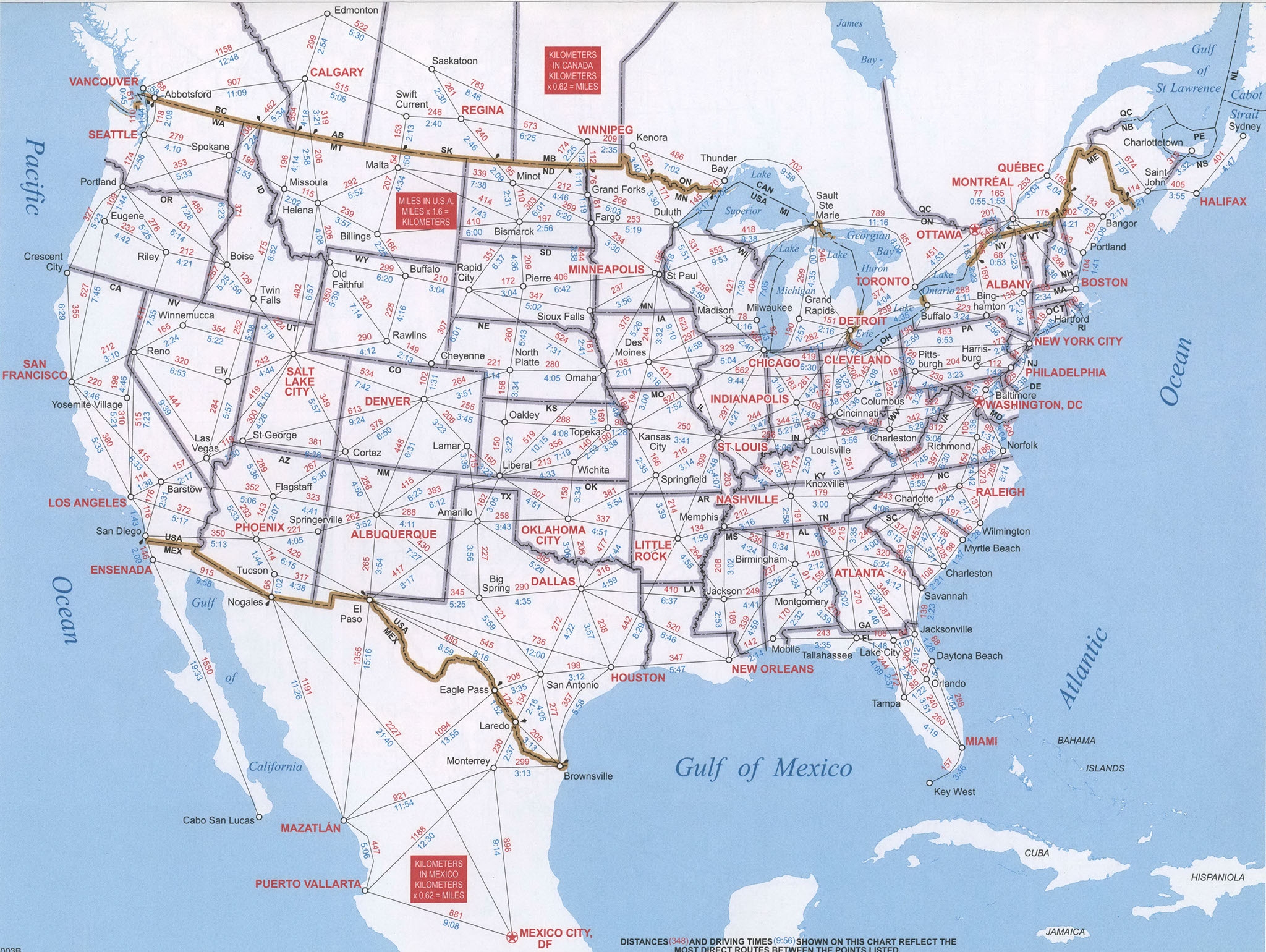 Road Atlas US Detailed Map Highway State Province Cities Towns 
