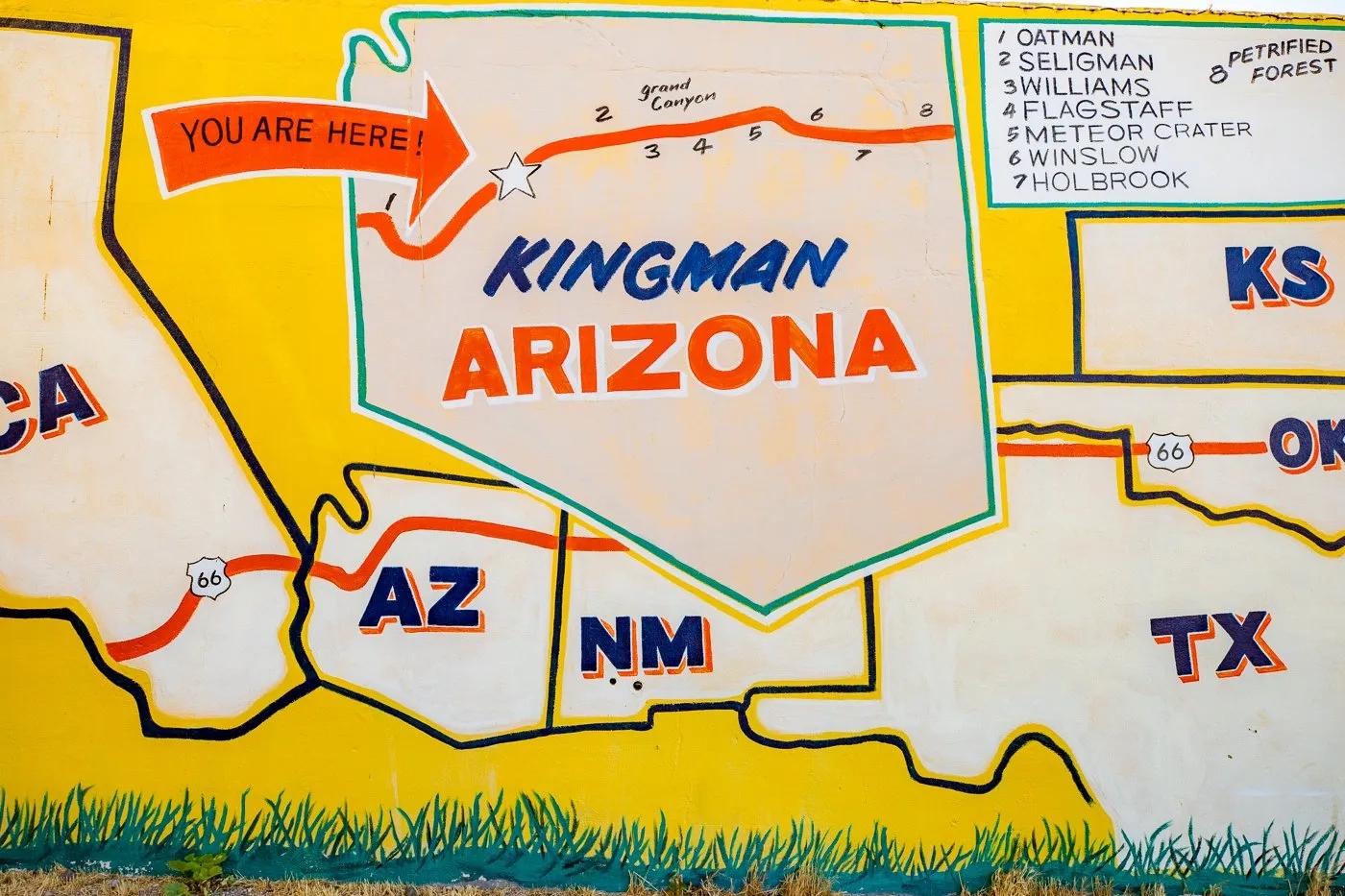 Route 66 Arizona Map Route 66 Road Map