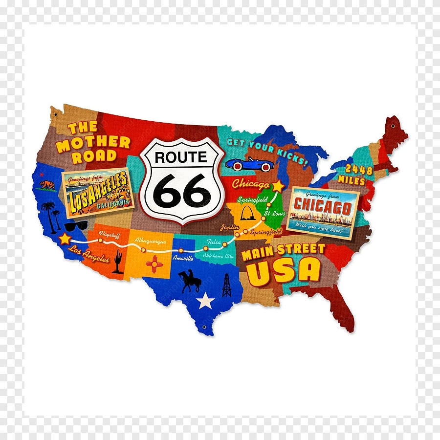 Route 66 Map Printable