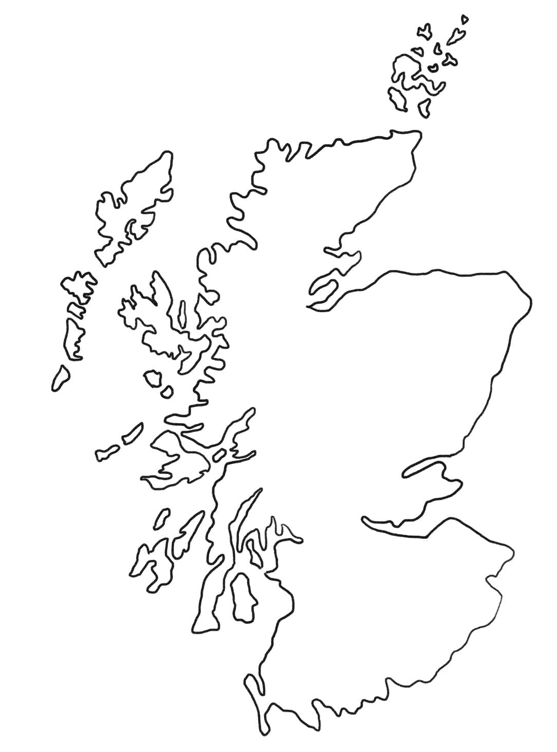 Scotland Map Printable Coloring Page Download Print Or Color Online For Free