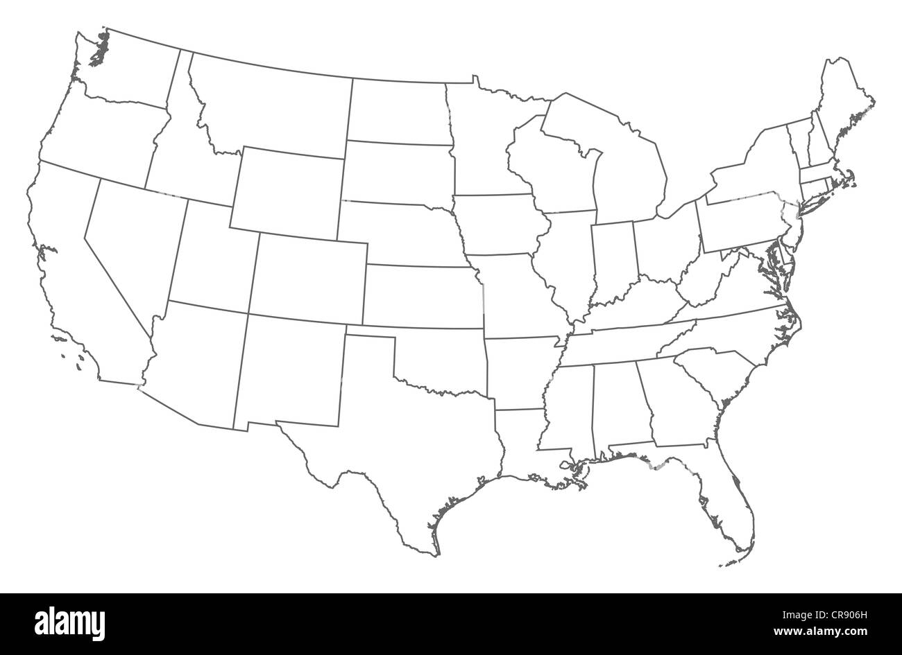 Simple Map United States Black And White Stock Photos Images Page 2 Alamy