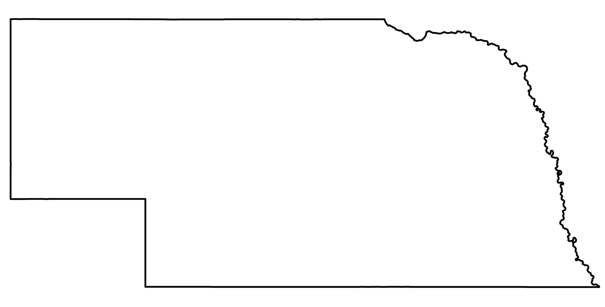 Blank State Map Printable