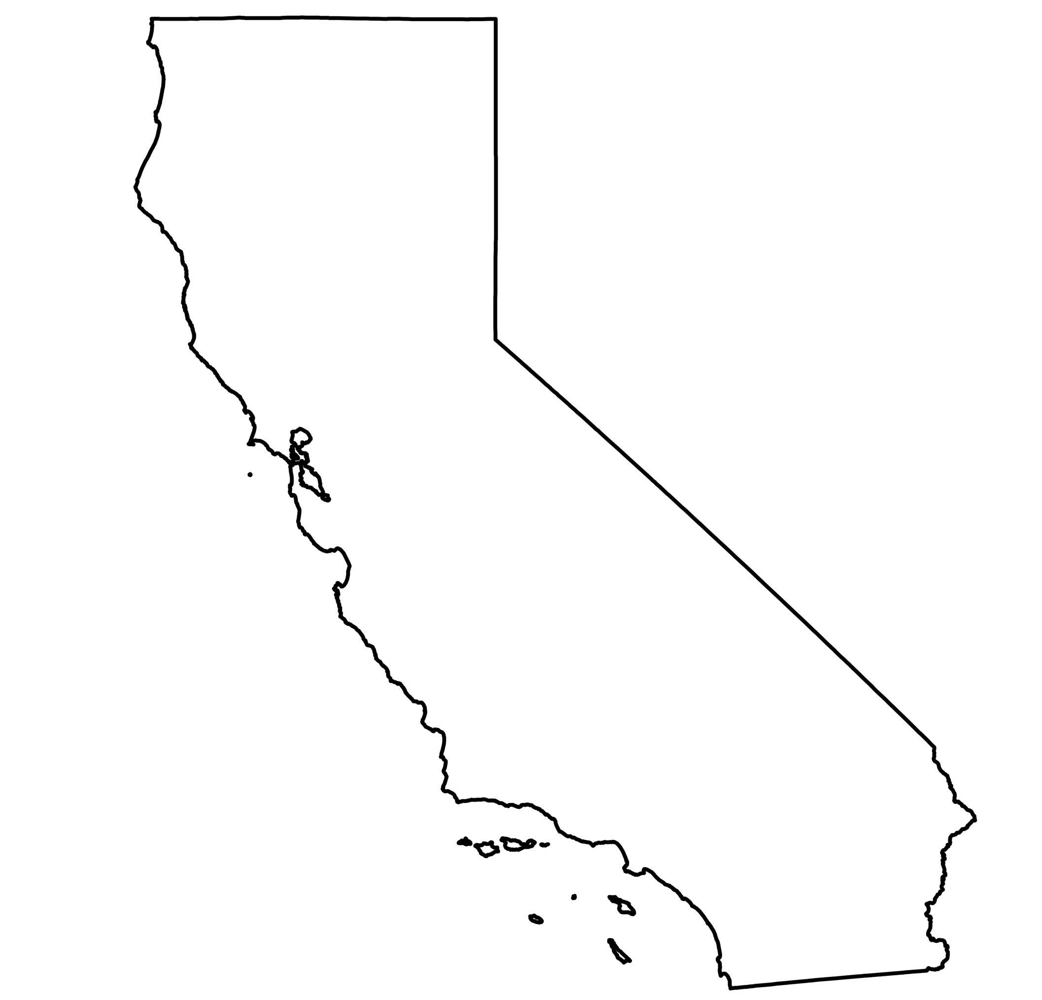 Printable Outline Map Of Usa