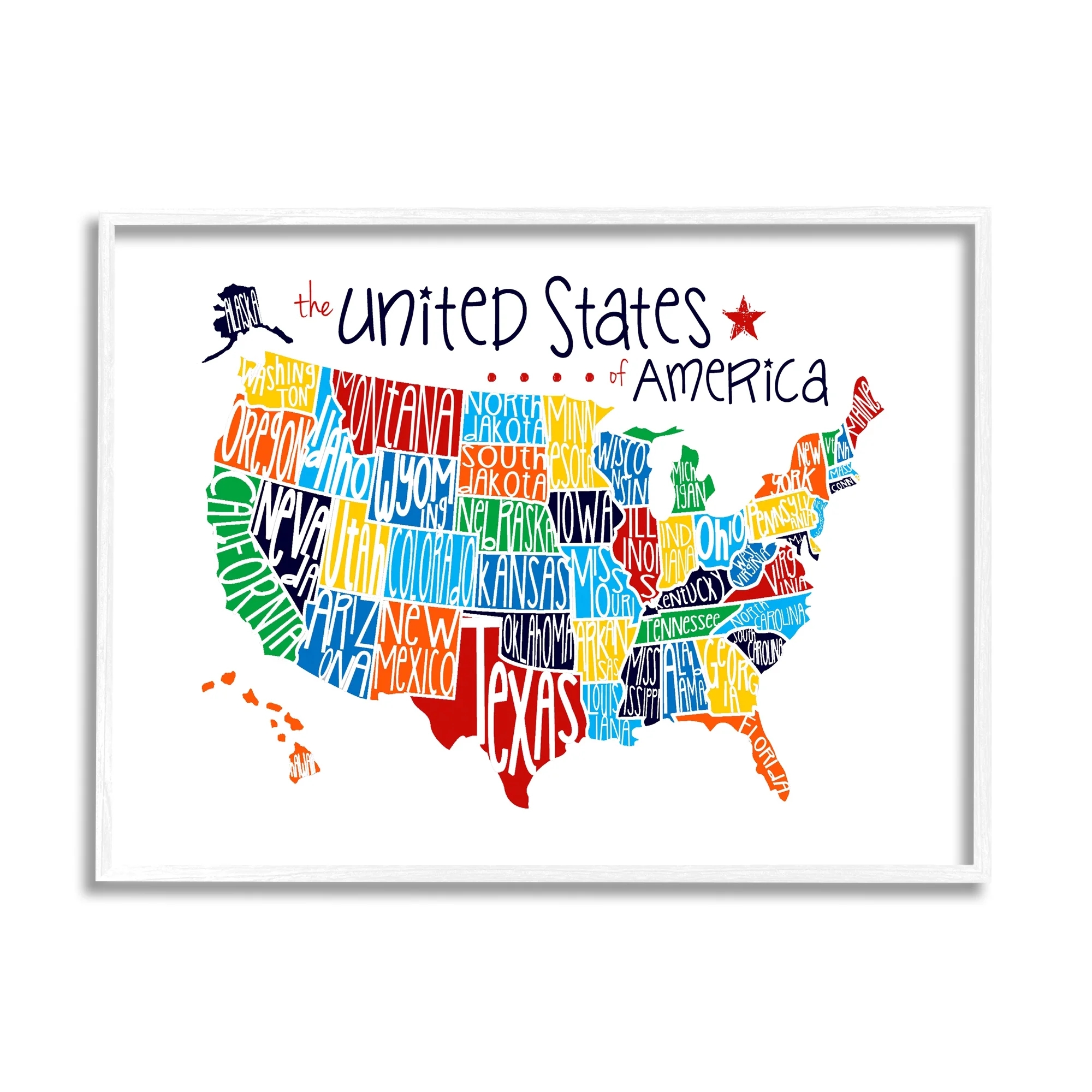 Map Of The United States Printable With State Names