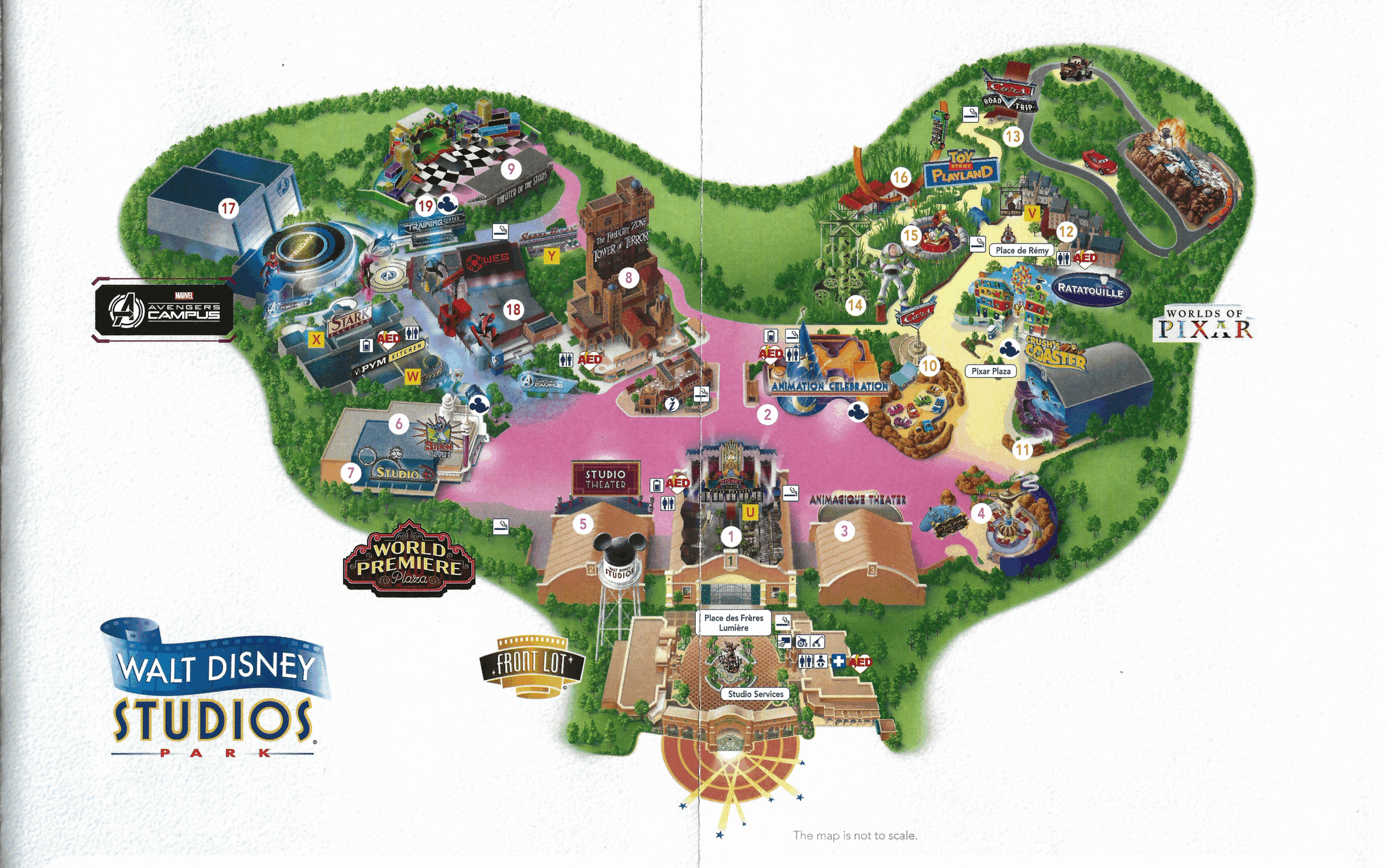 Printable Disneyland Park Map