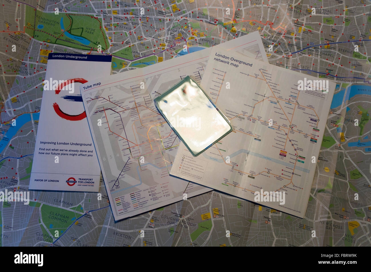 Transport For London London Underground Tube Map London Overground Oyster Card Stock Photo Alamy