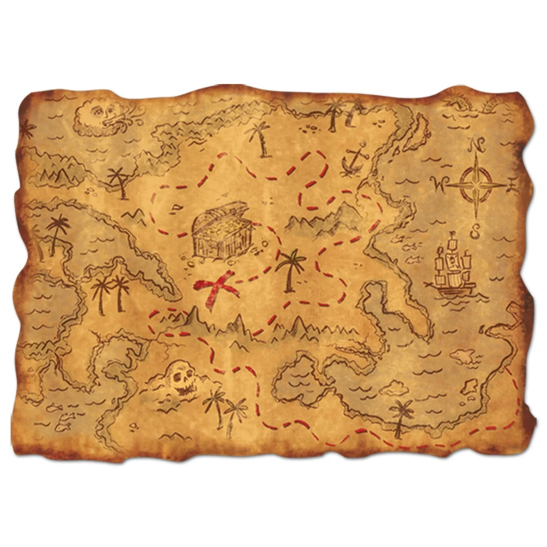 Treasure Map Favor Pirate Treasure Map Decor Pirate Map Treasure Map Etsy New Zealand