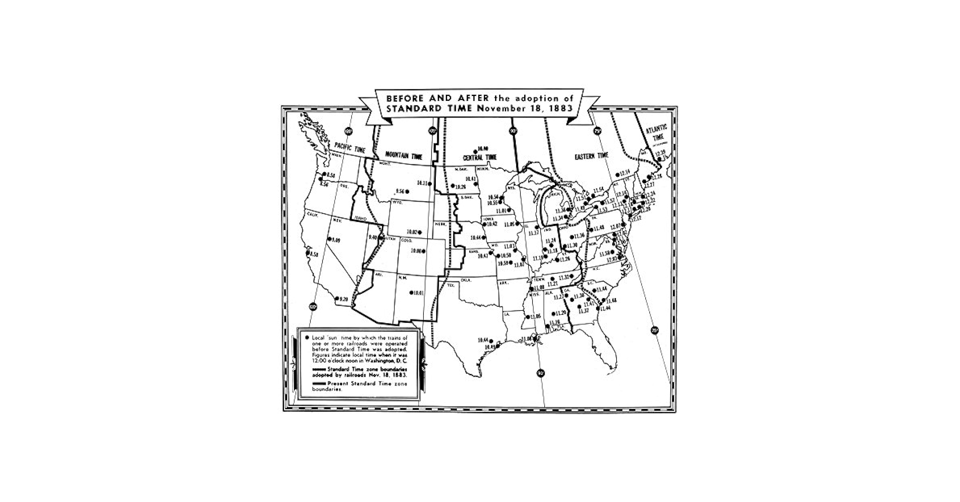 United States Map With Time Zones Printable
