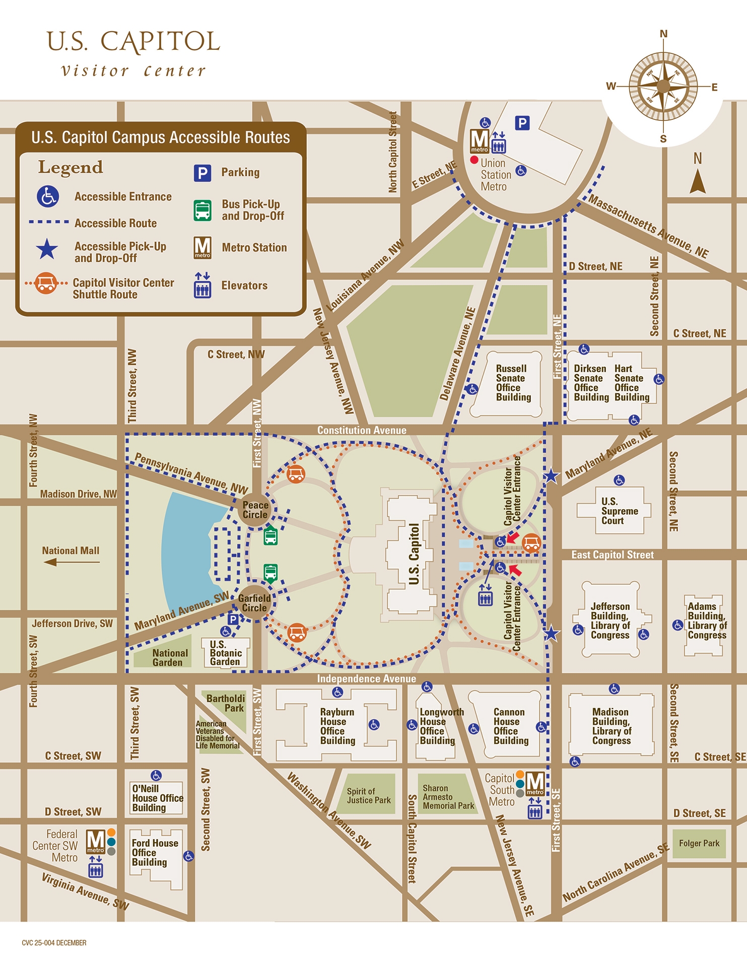 U S Capitol Map U S Capitol Visitor Center