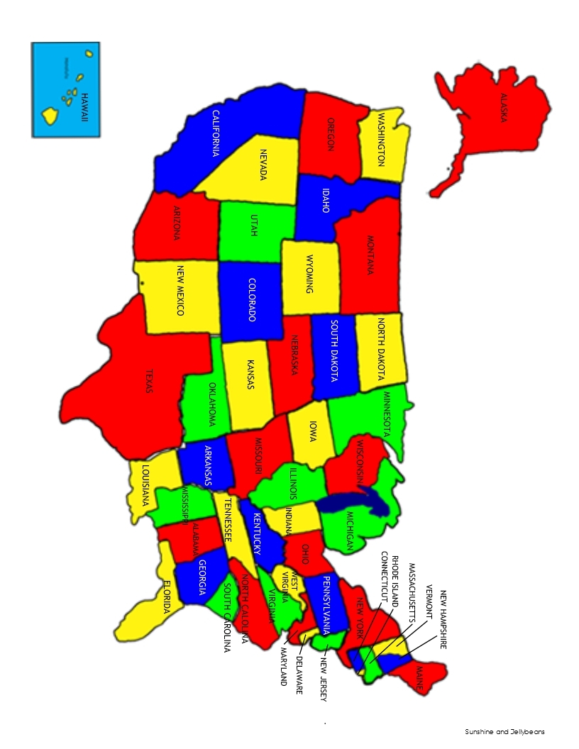 U S States Capitals Labeled And Blank Maps For Study Practice Made By Teachers