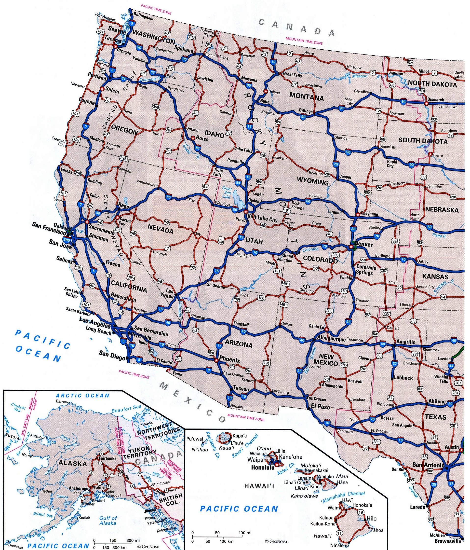 United States Map Free Detailed Map Of USA Large Highway Map US