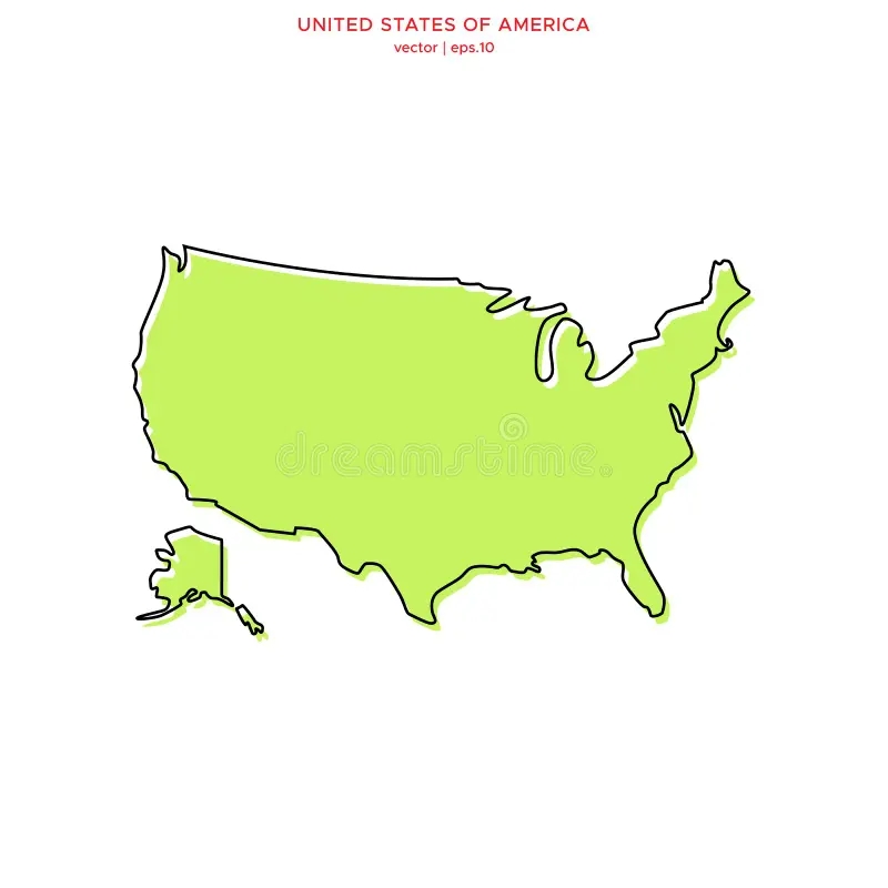 United States Map Outline Stock Illustrations 70 738 United States Map Outline Stock Illustrations Vectors Clipart Dreamstime