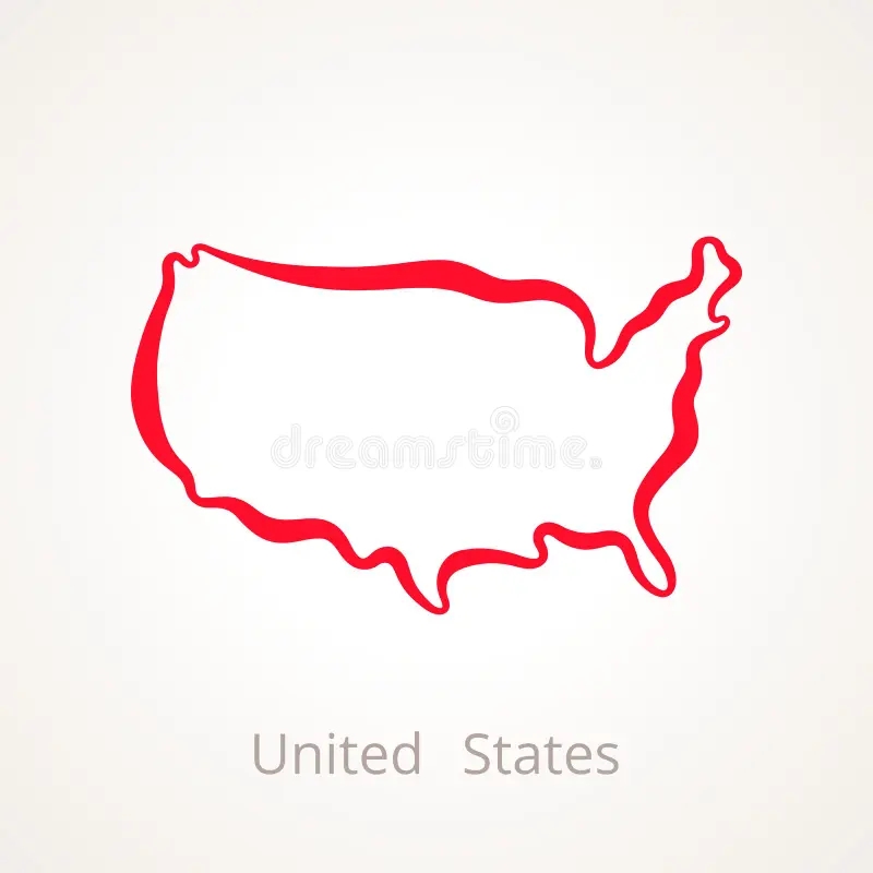 United States Map Simple Outline Stock Illustrations 9 500 United States Map Simple Outline Stock Illustrations Vectors Clipart Dreamstime