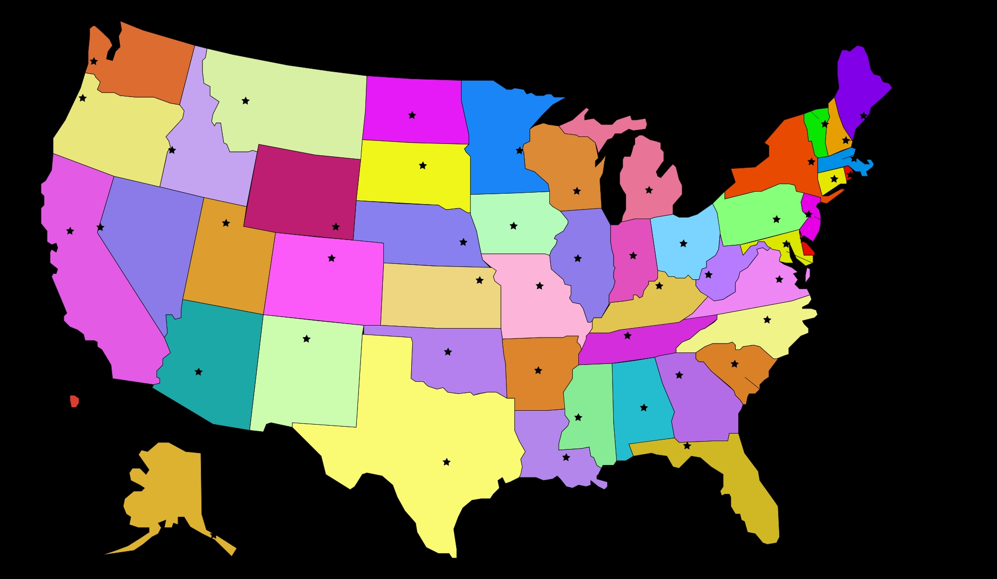 United States Map With Capitals Fixed Openclipart Worksheets Library