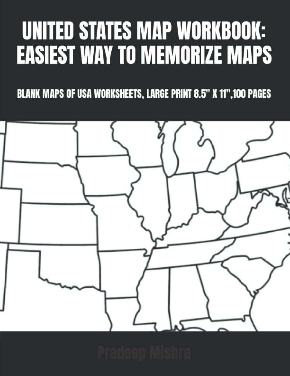 United States Map Workbook Easiest Way To Memorize Maps Blank Desertcart INDIA