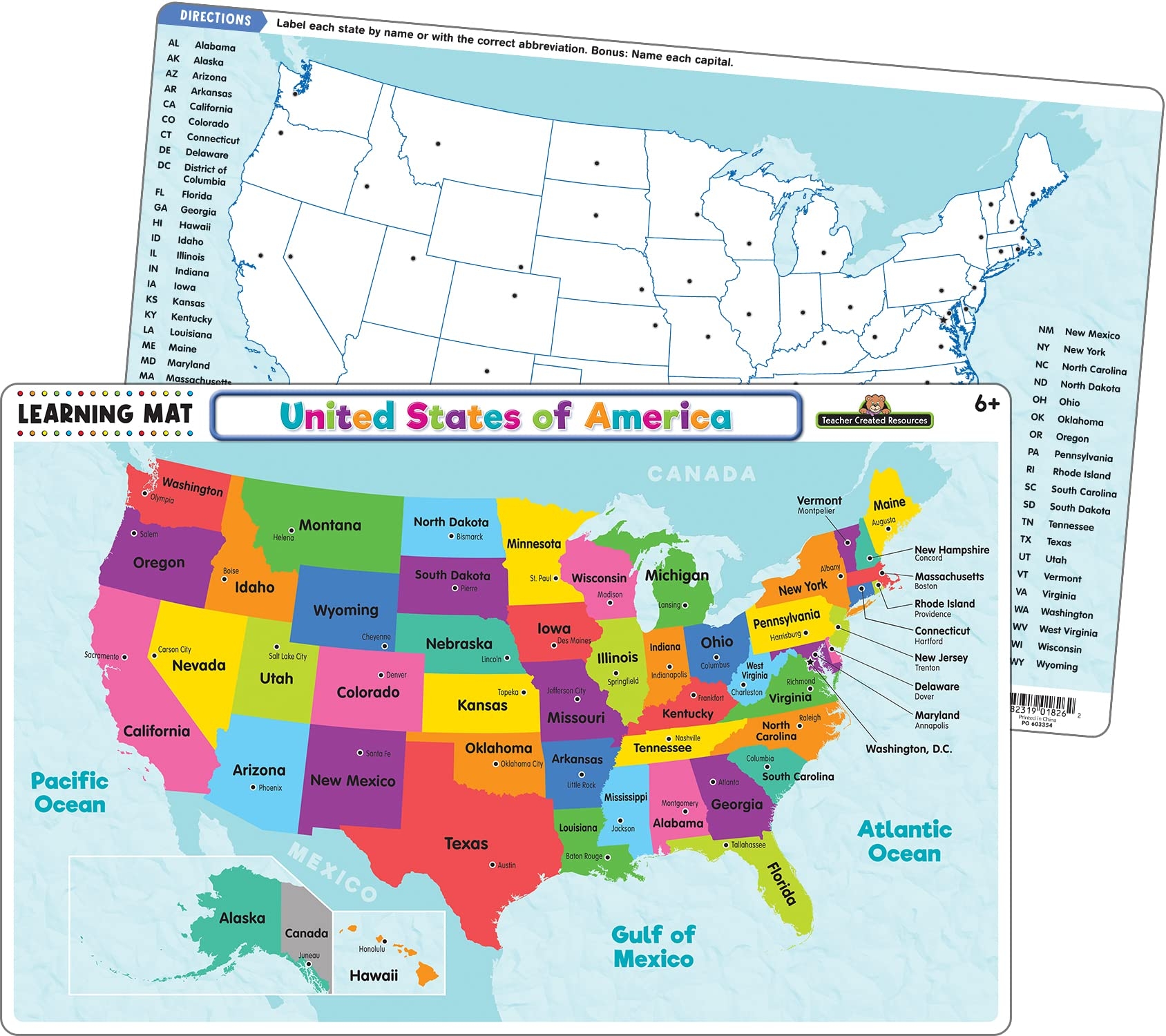 Printable Map Of The United States With State Names