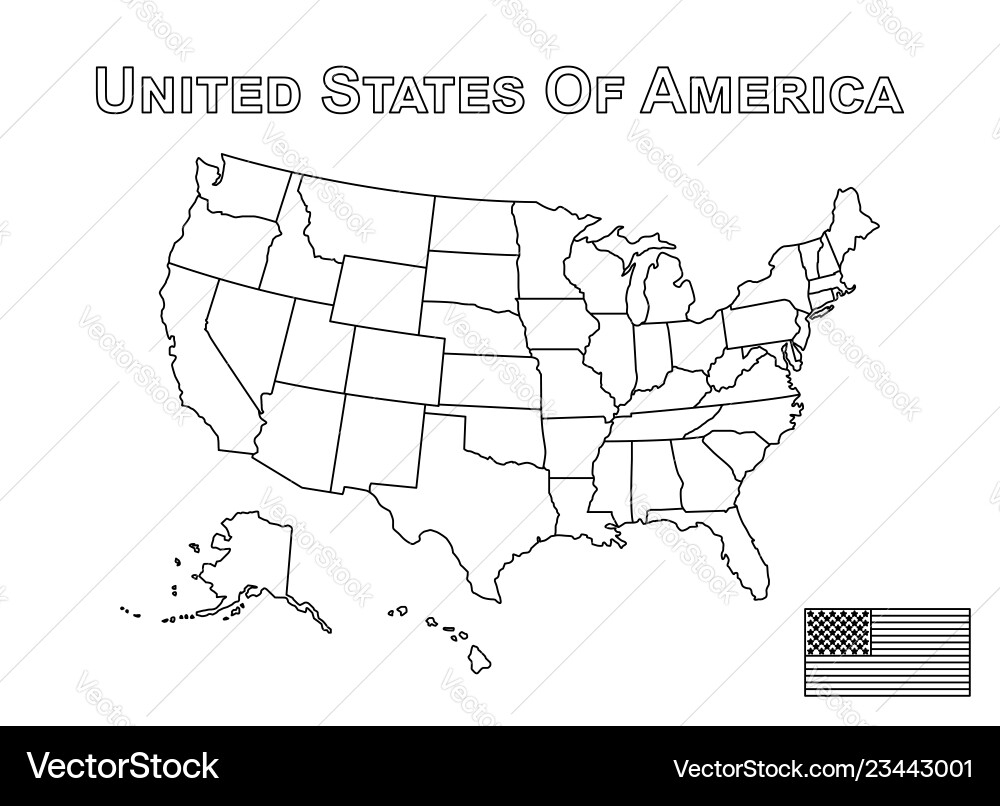 United States Outline With American Flag Vector Images over 8 600 