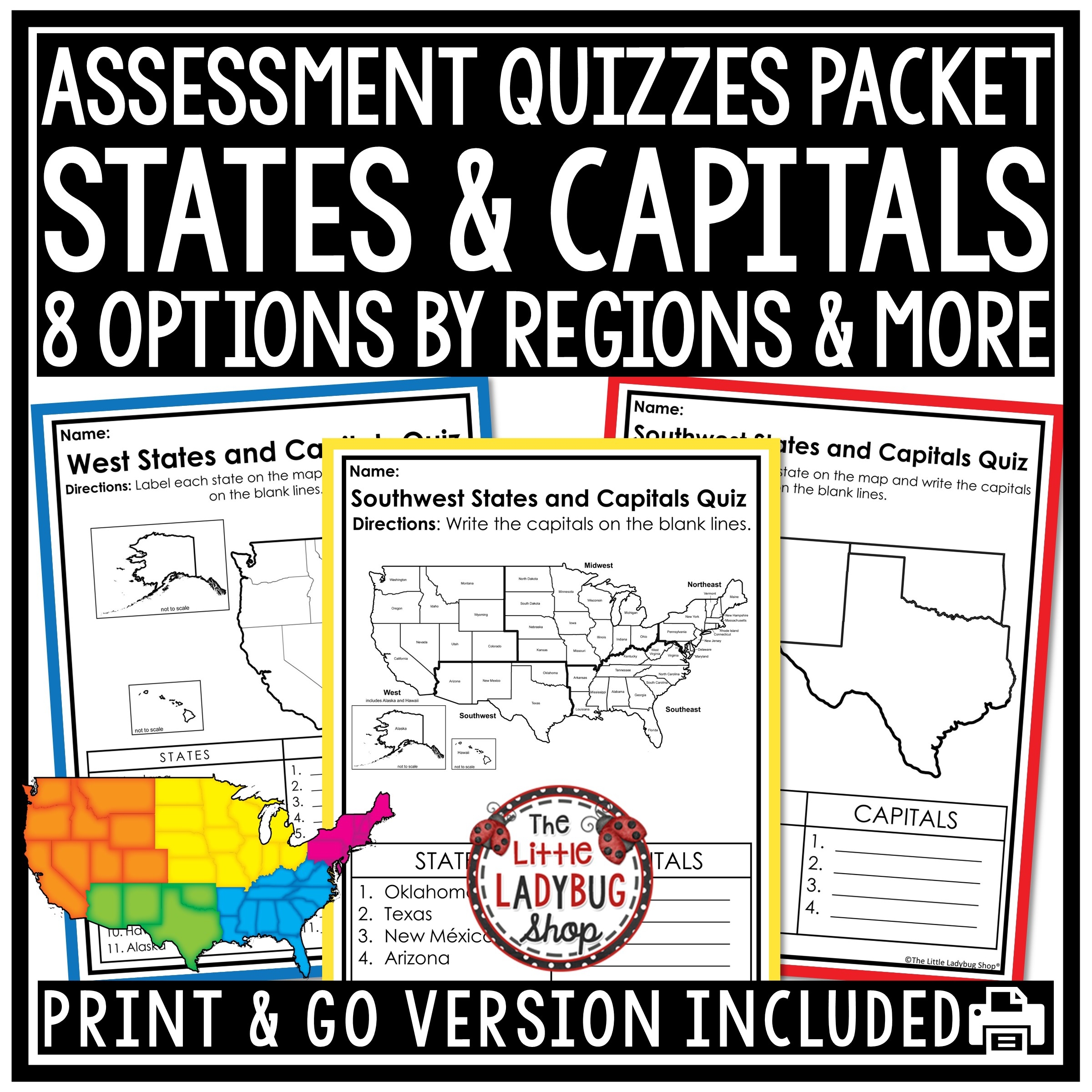 Usa Map States And Capitals Printable